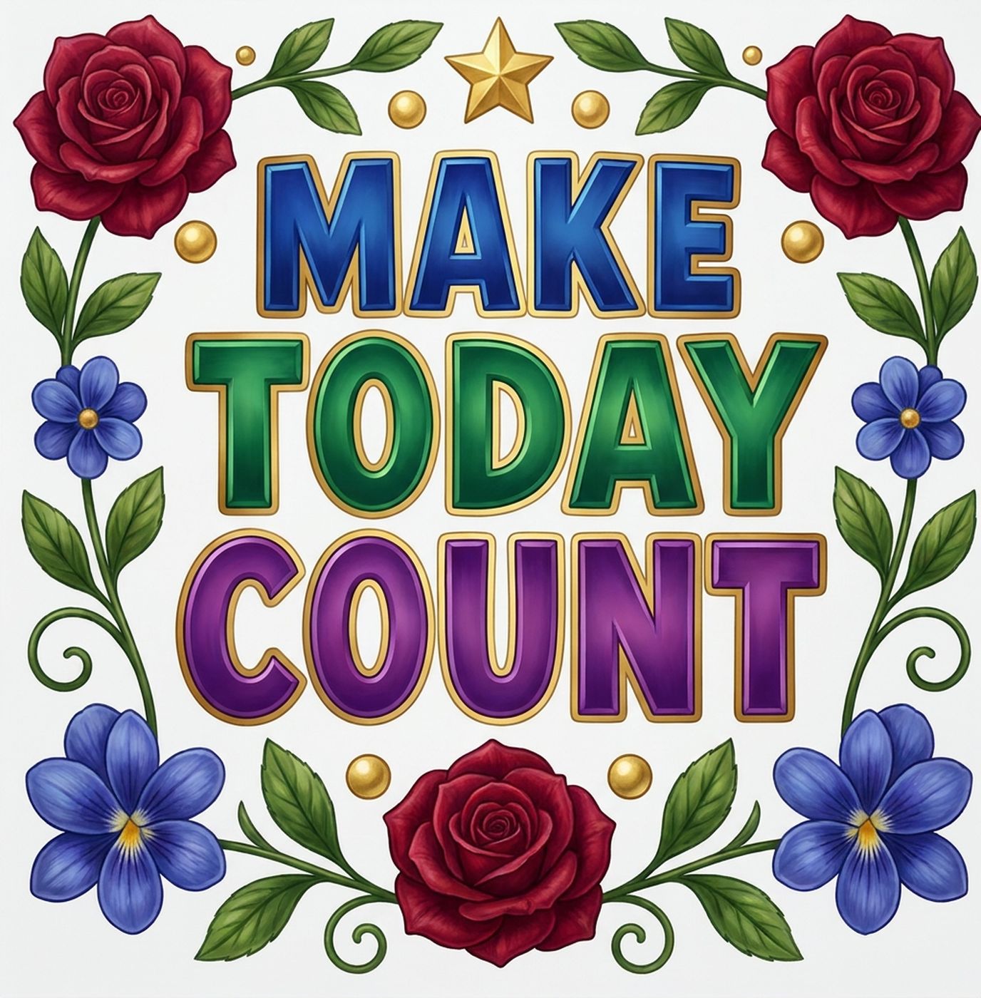 Full-colour reference for Make Today Count