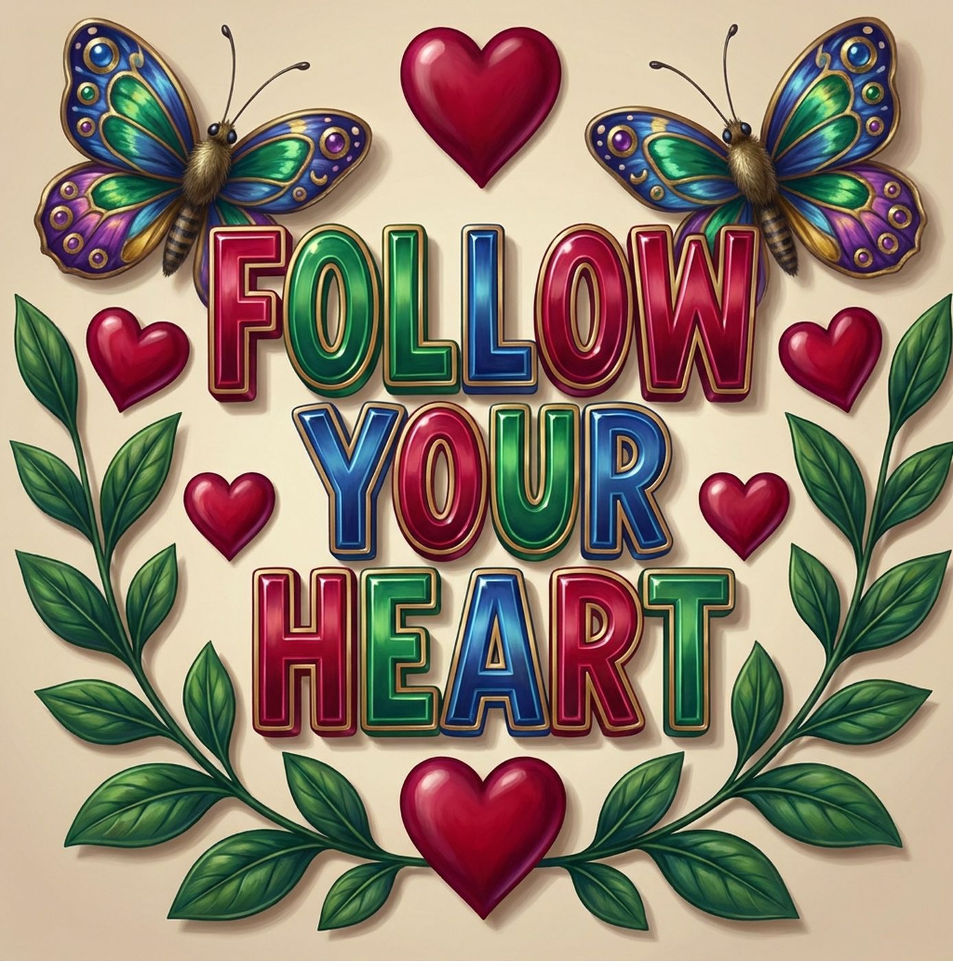 Full-colour reference for Follow Your Heart