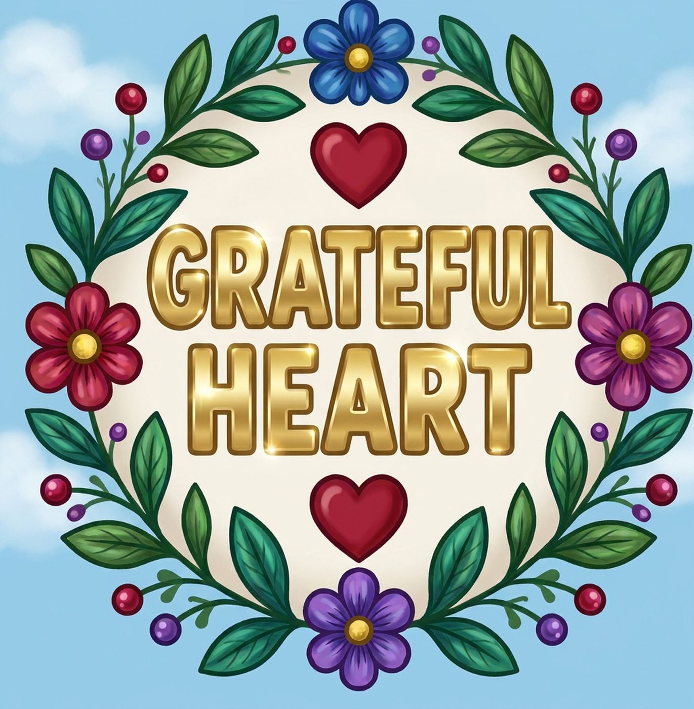 Full-colour reference for Grateful Heart