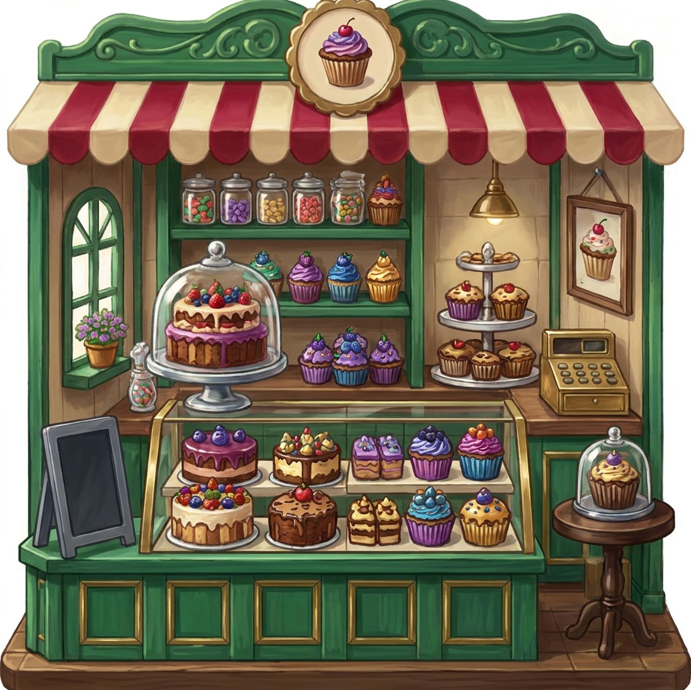 Full-colour reference for Tiny Bakery Counter