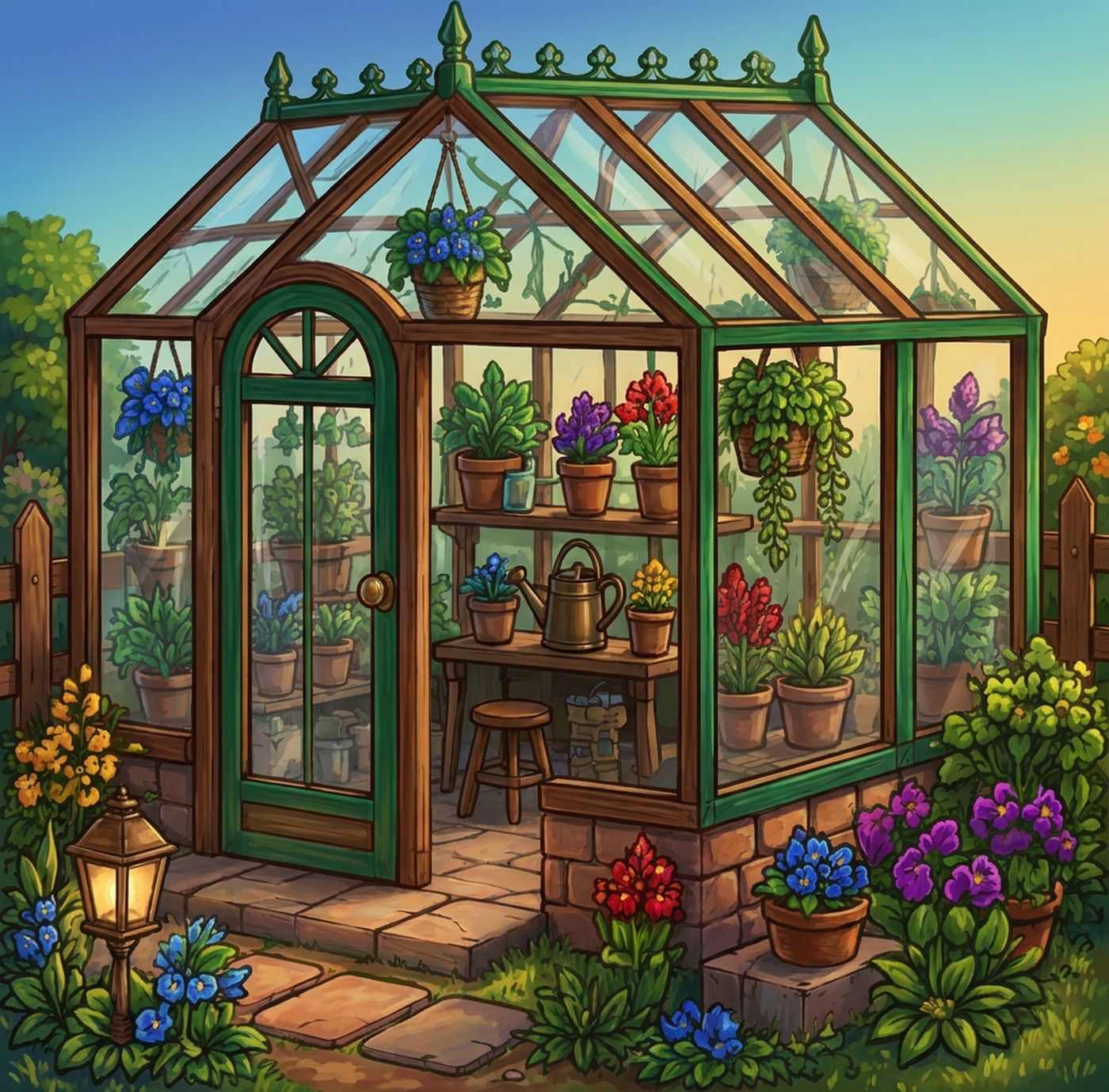 Full-colour reference for Little Greenhouse