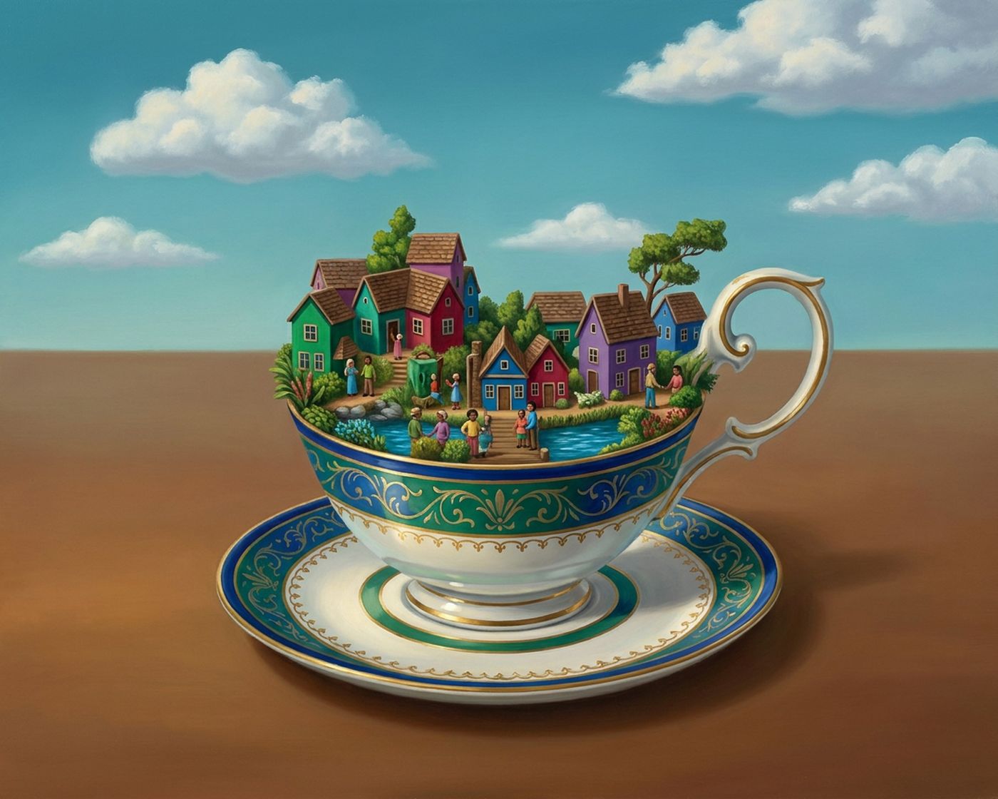 Full-colour reference for Village in a Teacup
