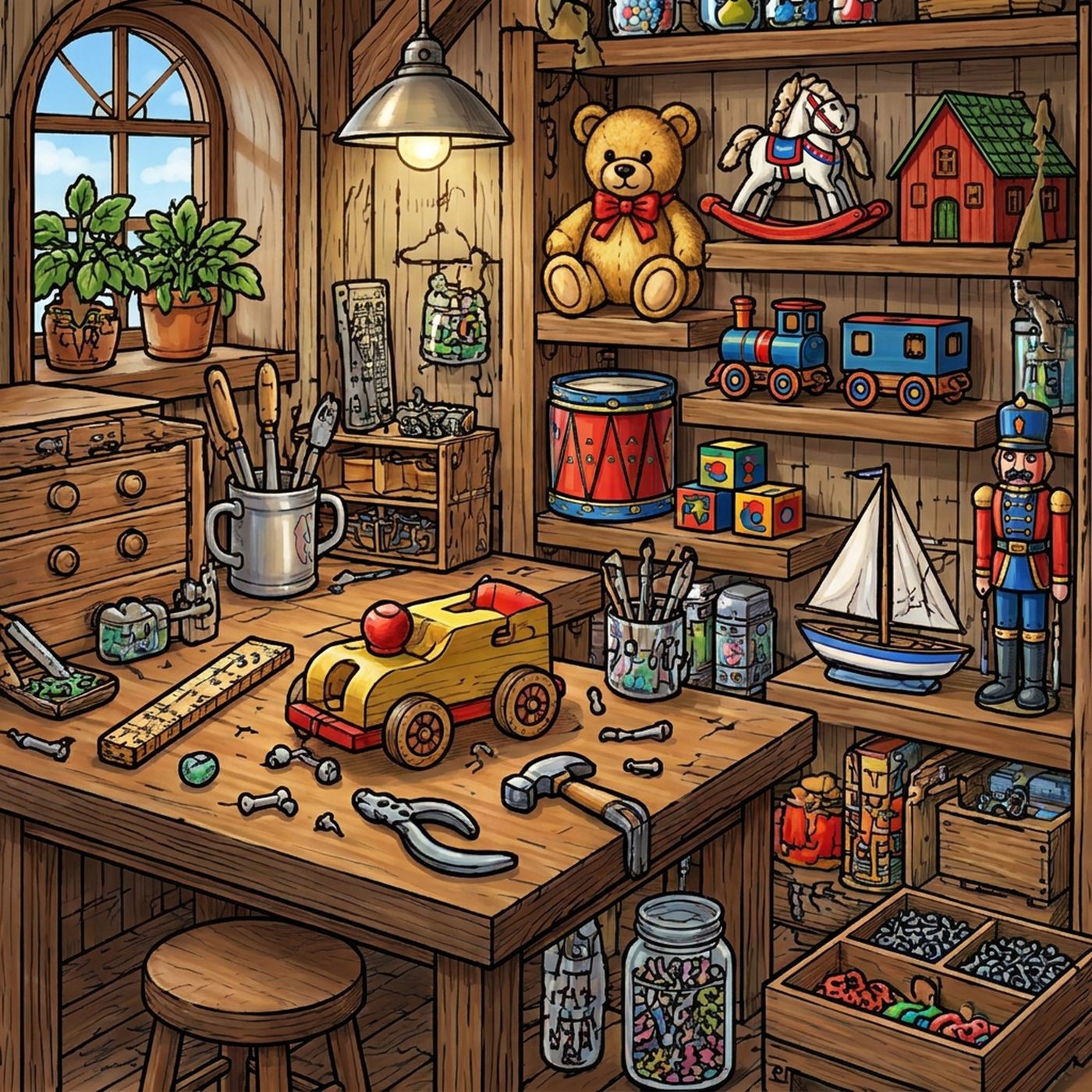 Full-colour reference for Toymaker Workshop