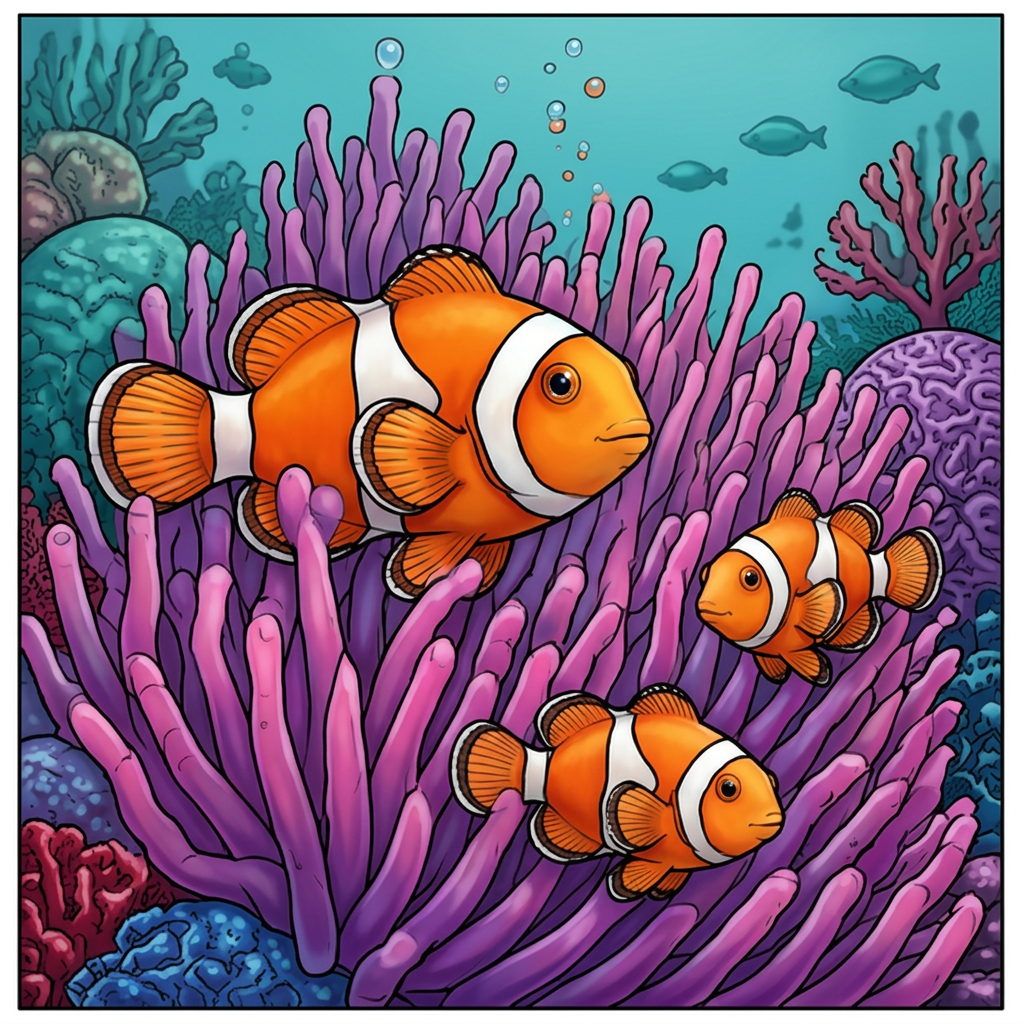Full-colour reference for Clownfish Anemone Garden