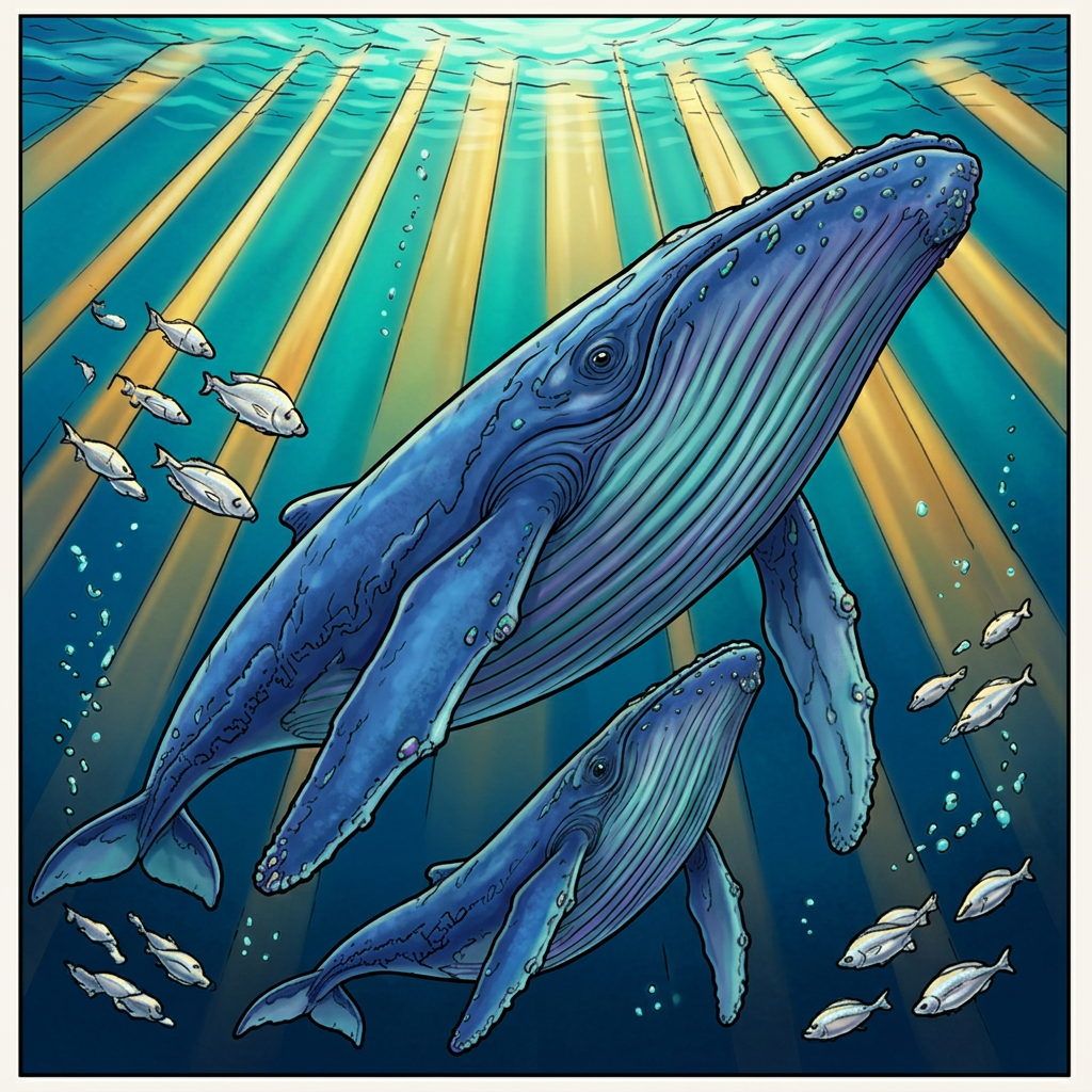 Full-colour reference for Humpback Whale Sunbeams