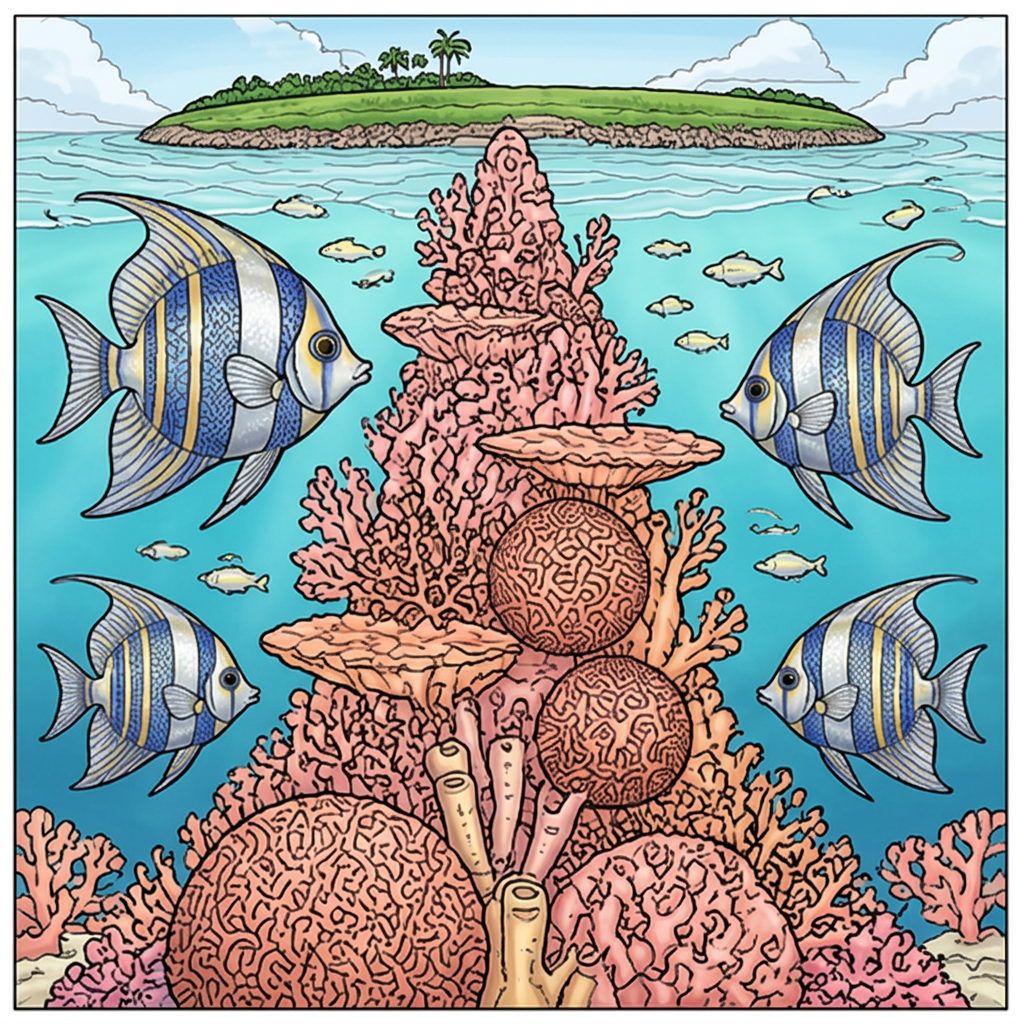 Full-colour reference for Angelfish Atoll