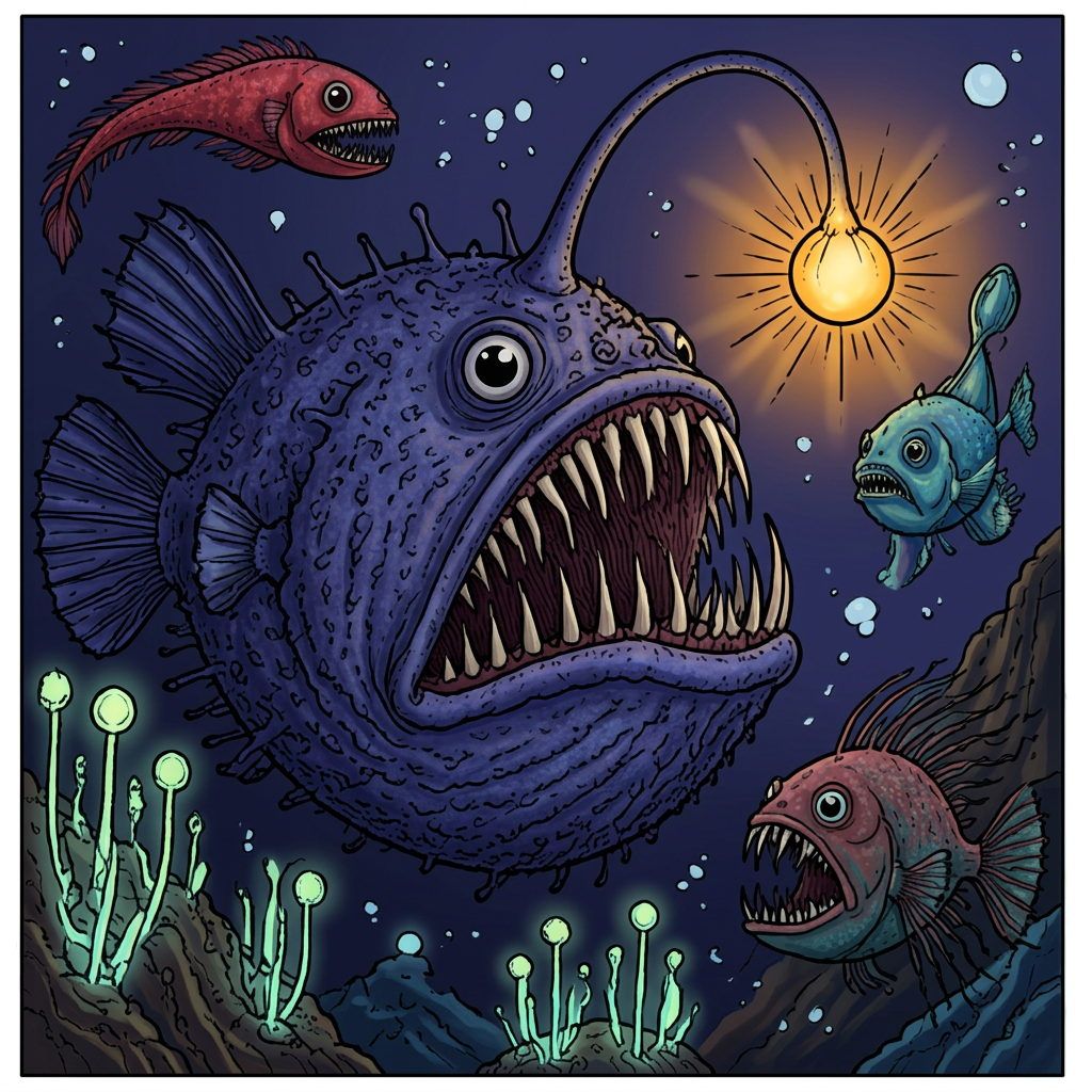 Full-colour reference for Anglerfish Midnight Glow