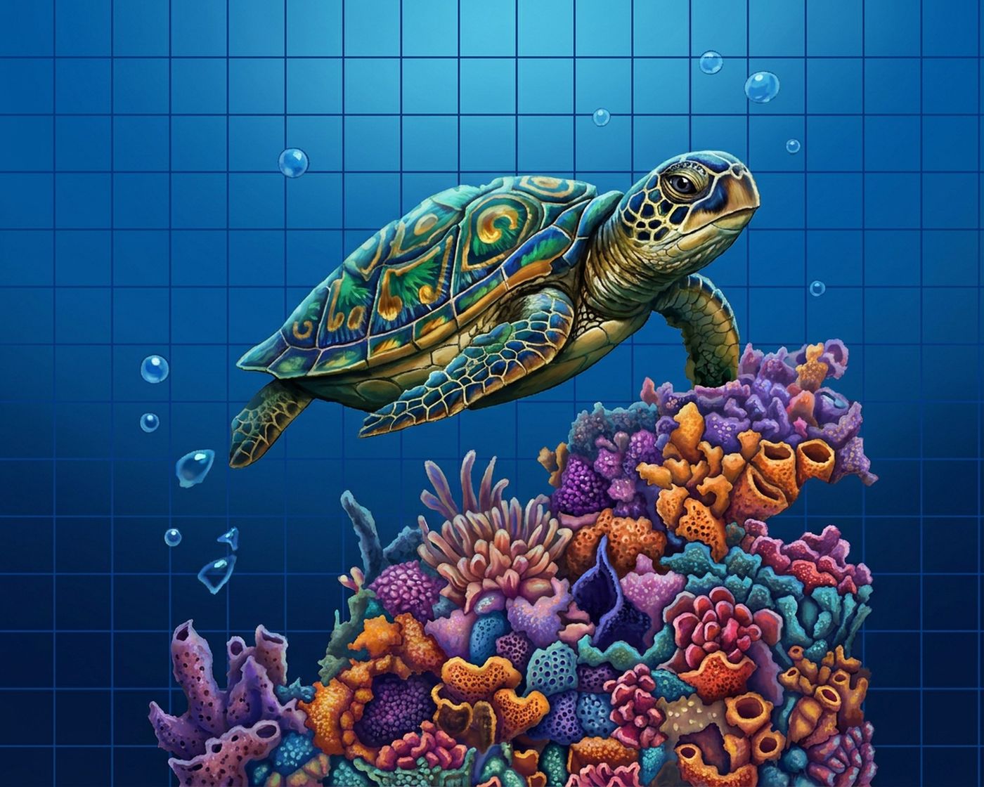 Full-colour reference for Sea Turtle Reef