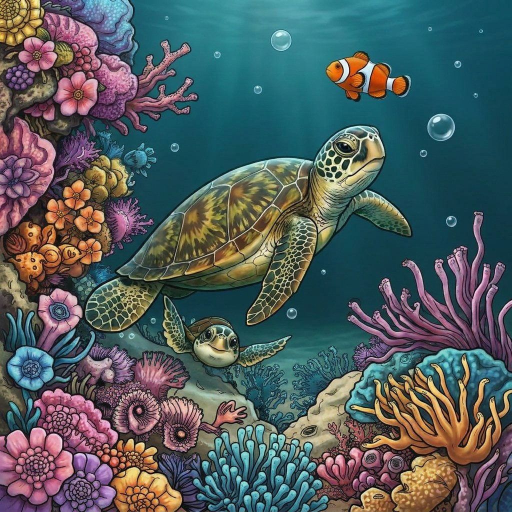 Full-colour reference for Reef Turtle