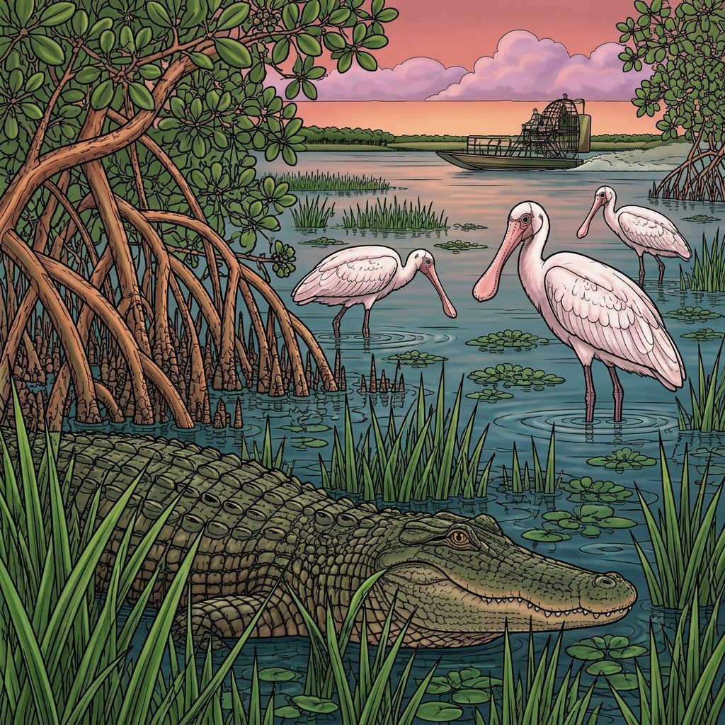Full-colour reference for Everglades Wetlands