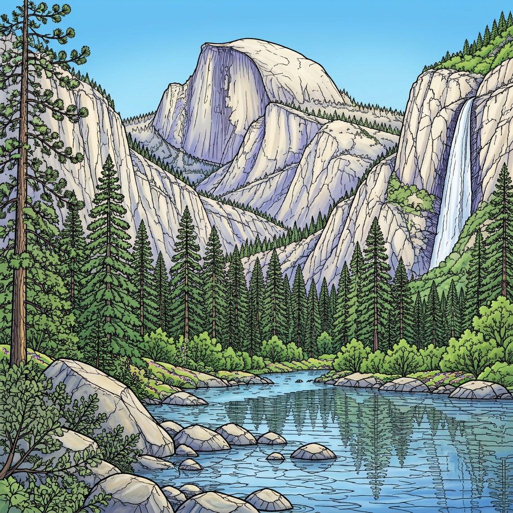 Full-colour reference for Yosemite Valley