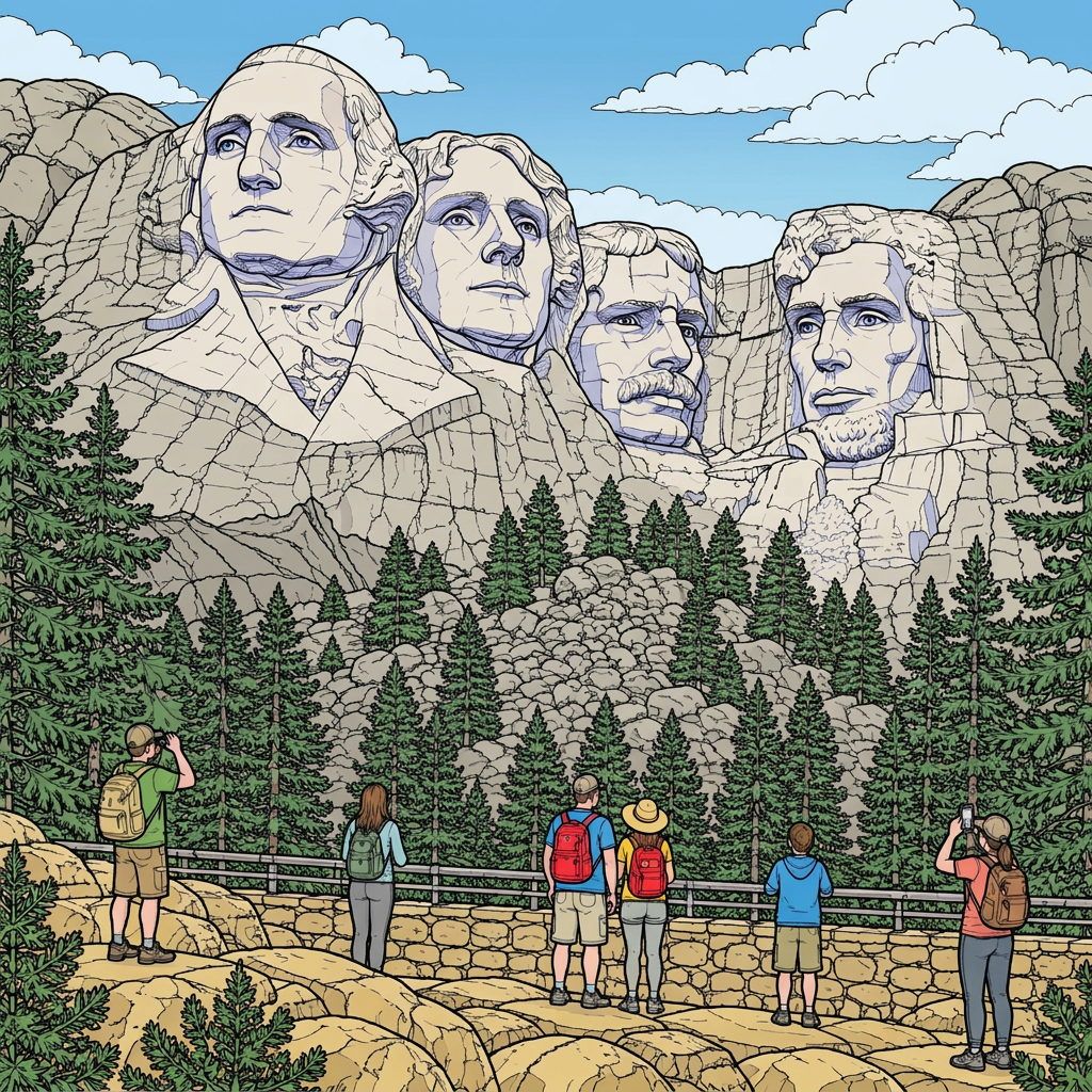 Full-colour reference for Mount Rushmore