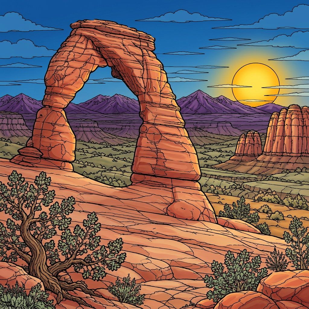 Full-colour reference for Arches Delicate Arch