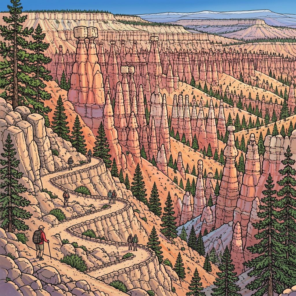 Full-colour reference for Bryce Canyon Hoodoos