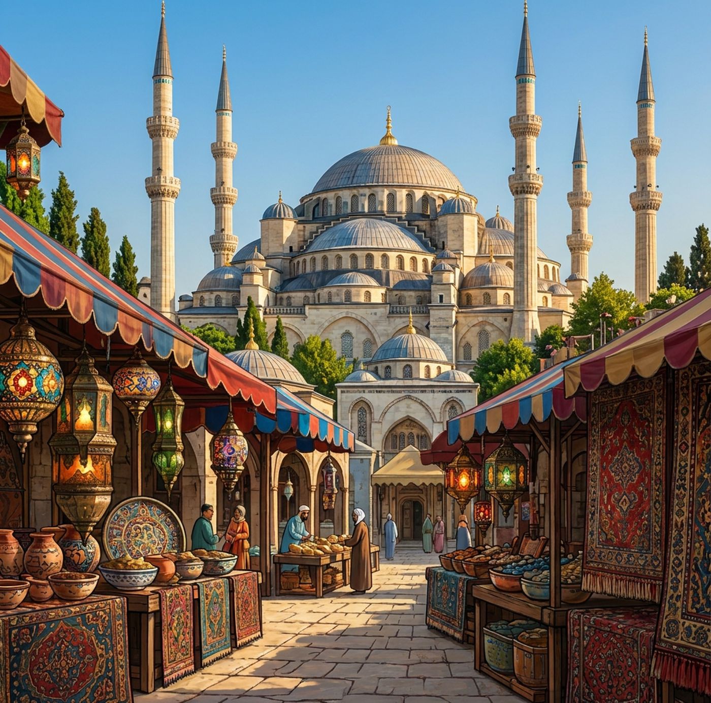 Full-colour reference for Istanbul Bazaar Domes