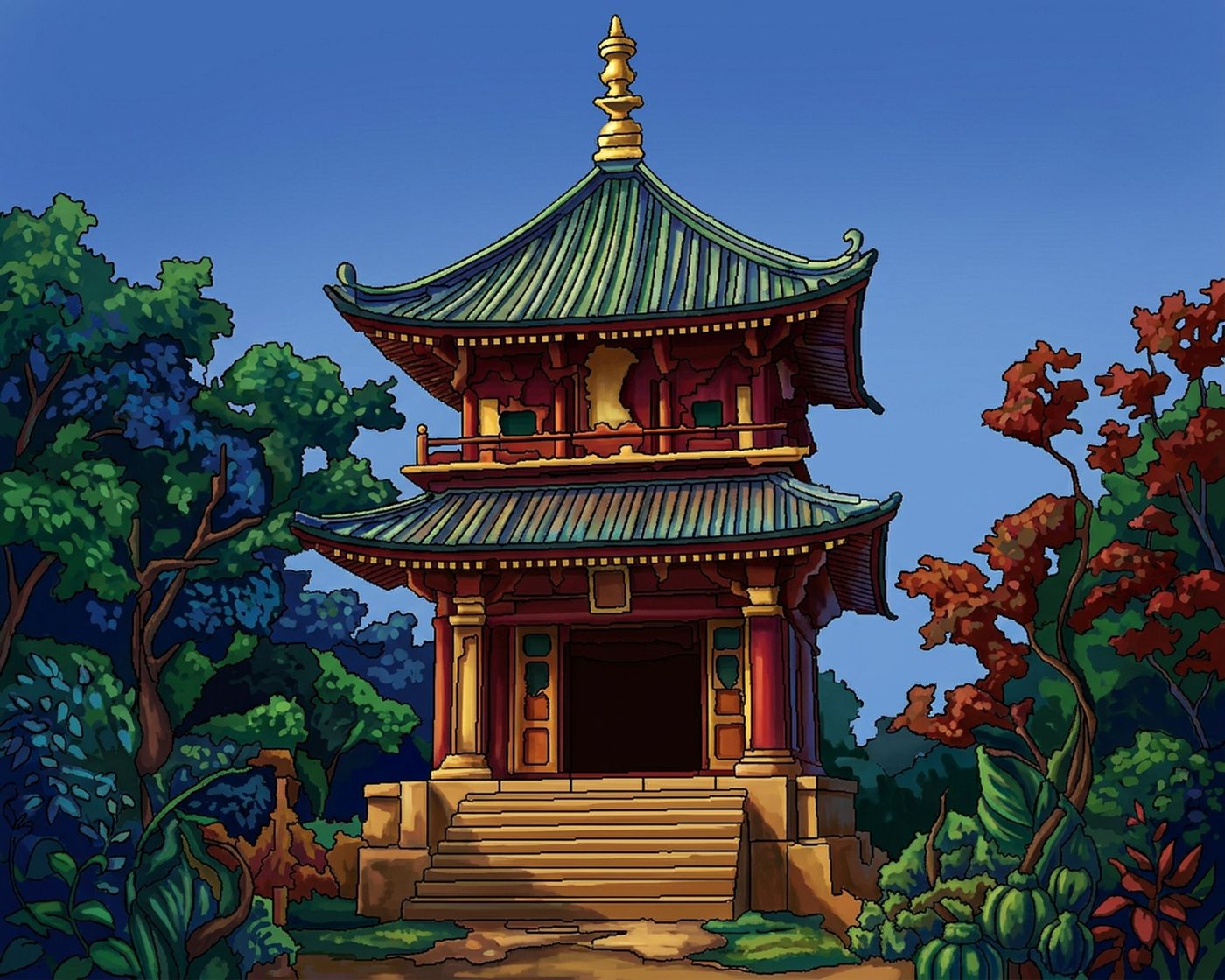 Full-colour reference for Kyoto Temple