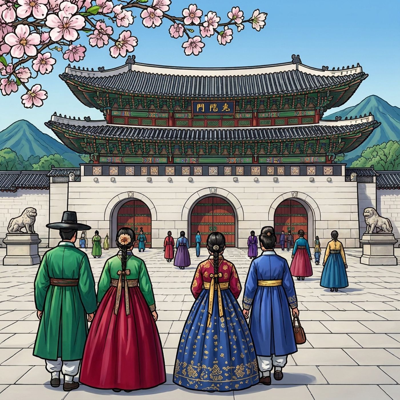 Full-colour reference for Seoul Palace Gate
