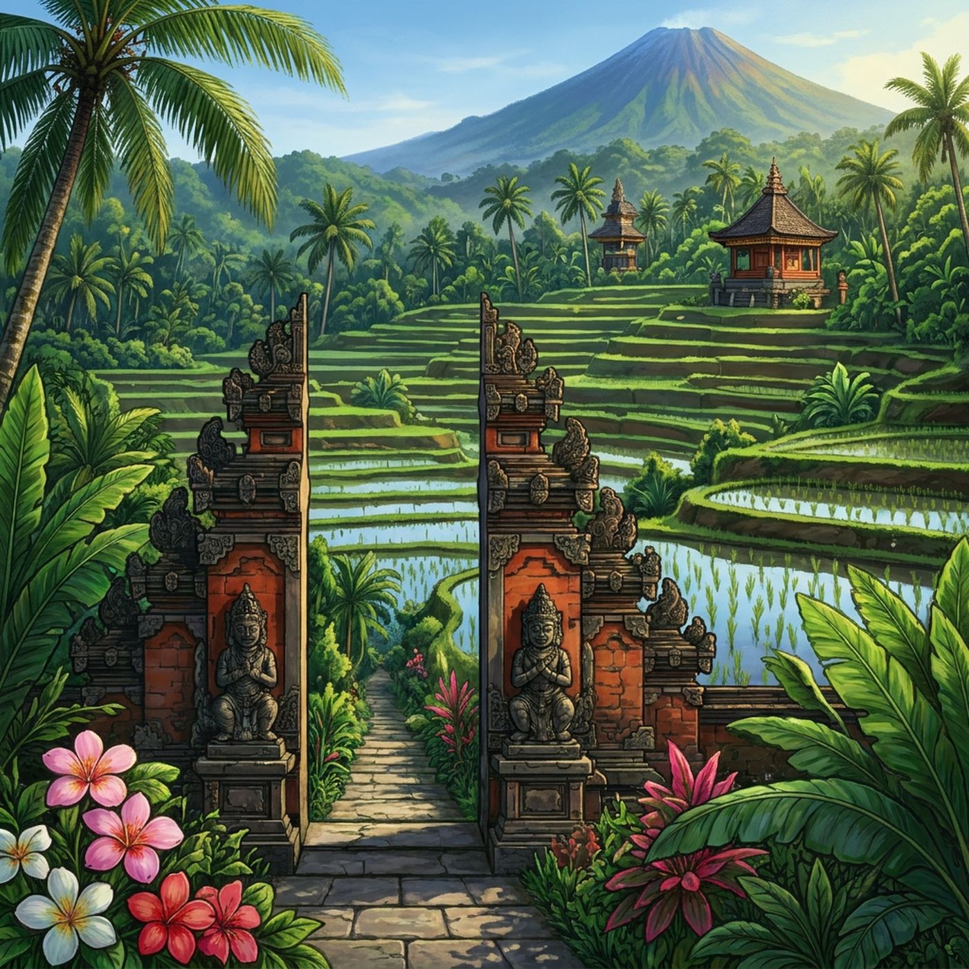 Full-colour reference for Bali Rice Terraces