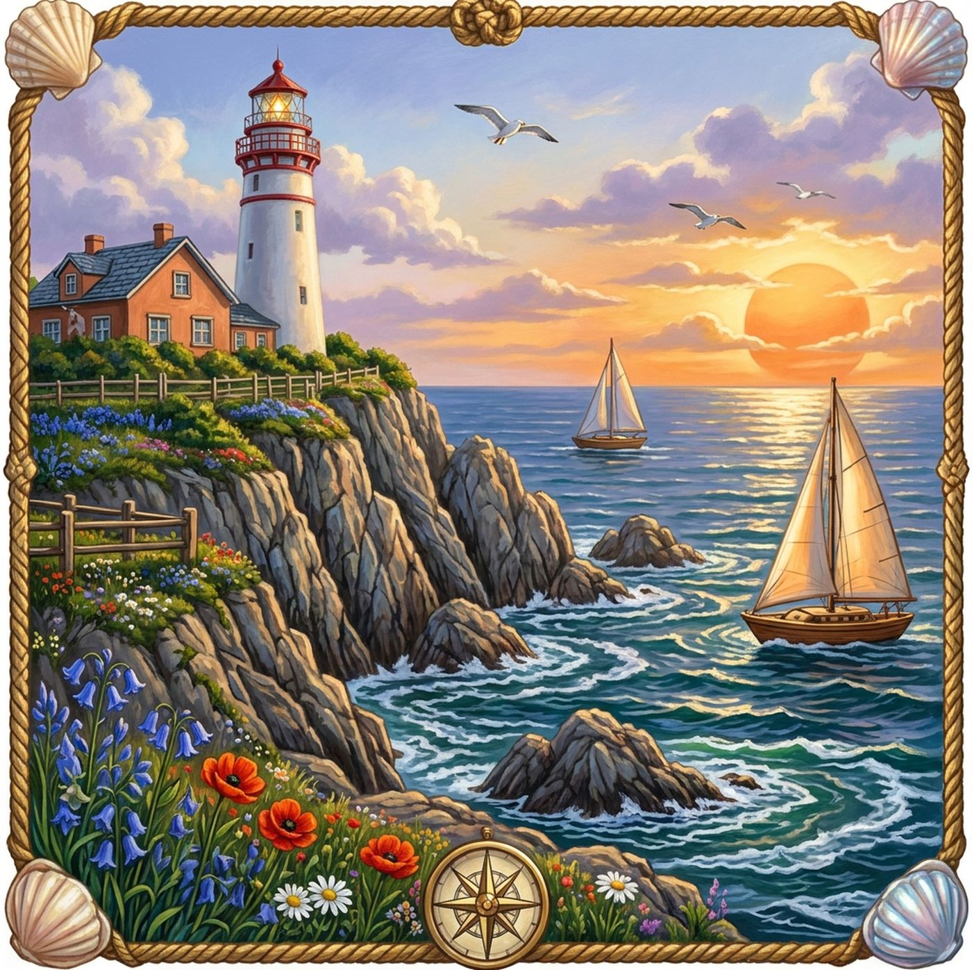 Full-colour reference for Cliffside Lighthouse