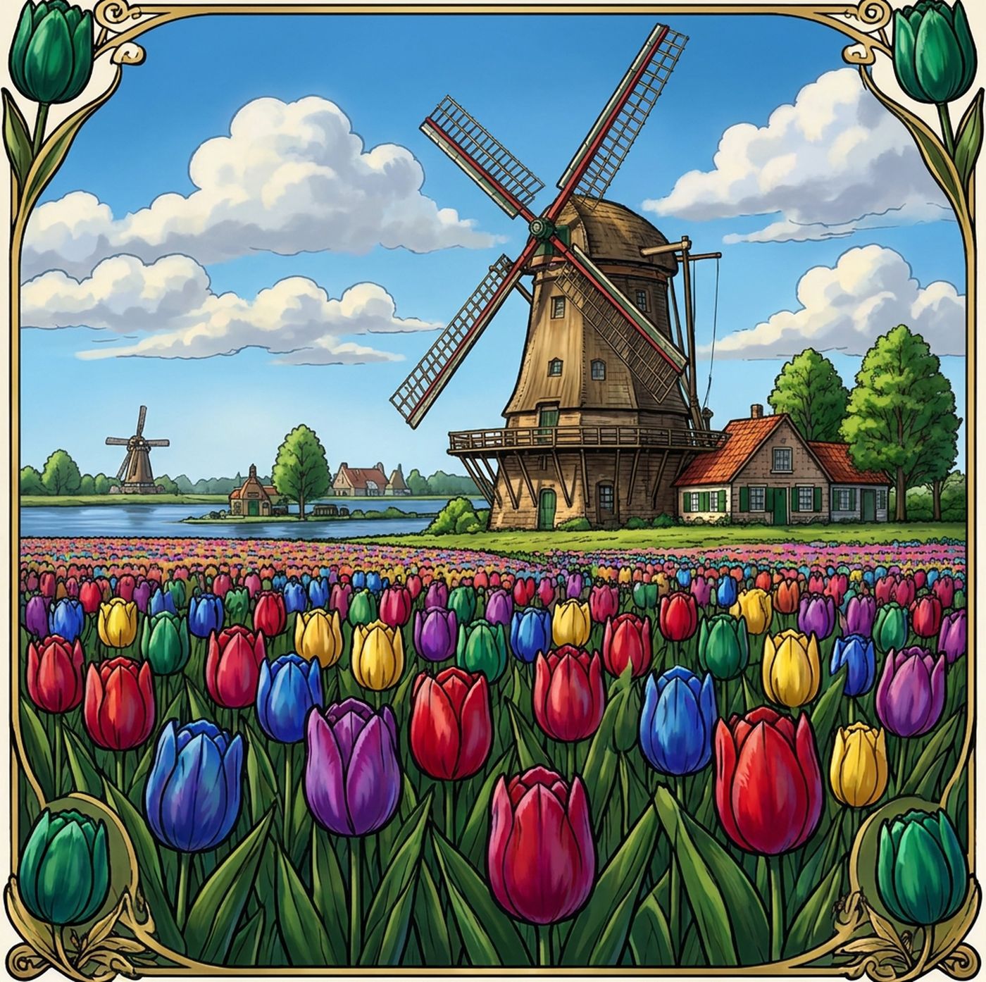 Full-colour reference for Tulip Windmill