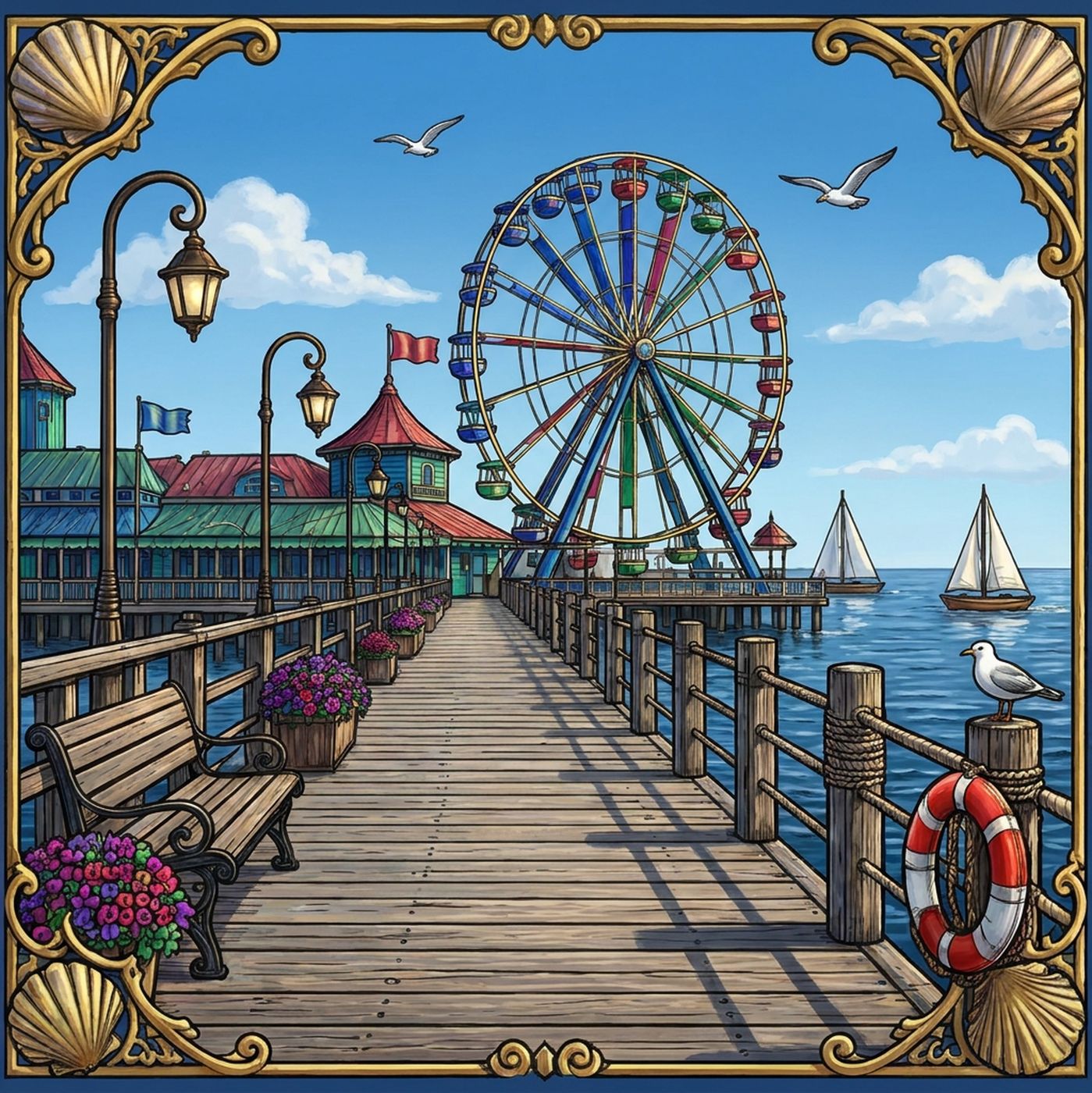 Full-colour reference for Pier Ferris Wheel