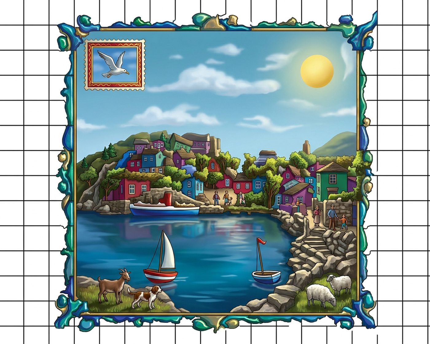 Full-colour reference for Seaside Greetings