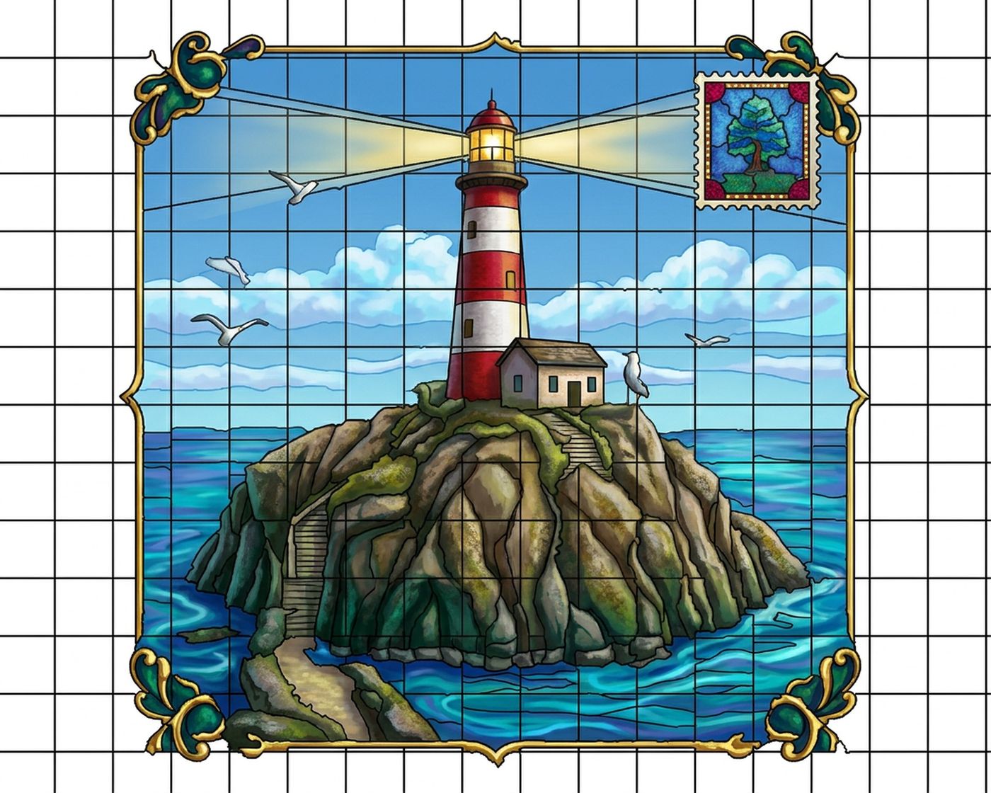 Full-colour reference for Lighthouse Rock