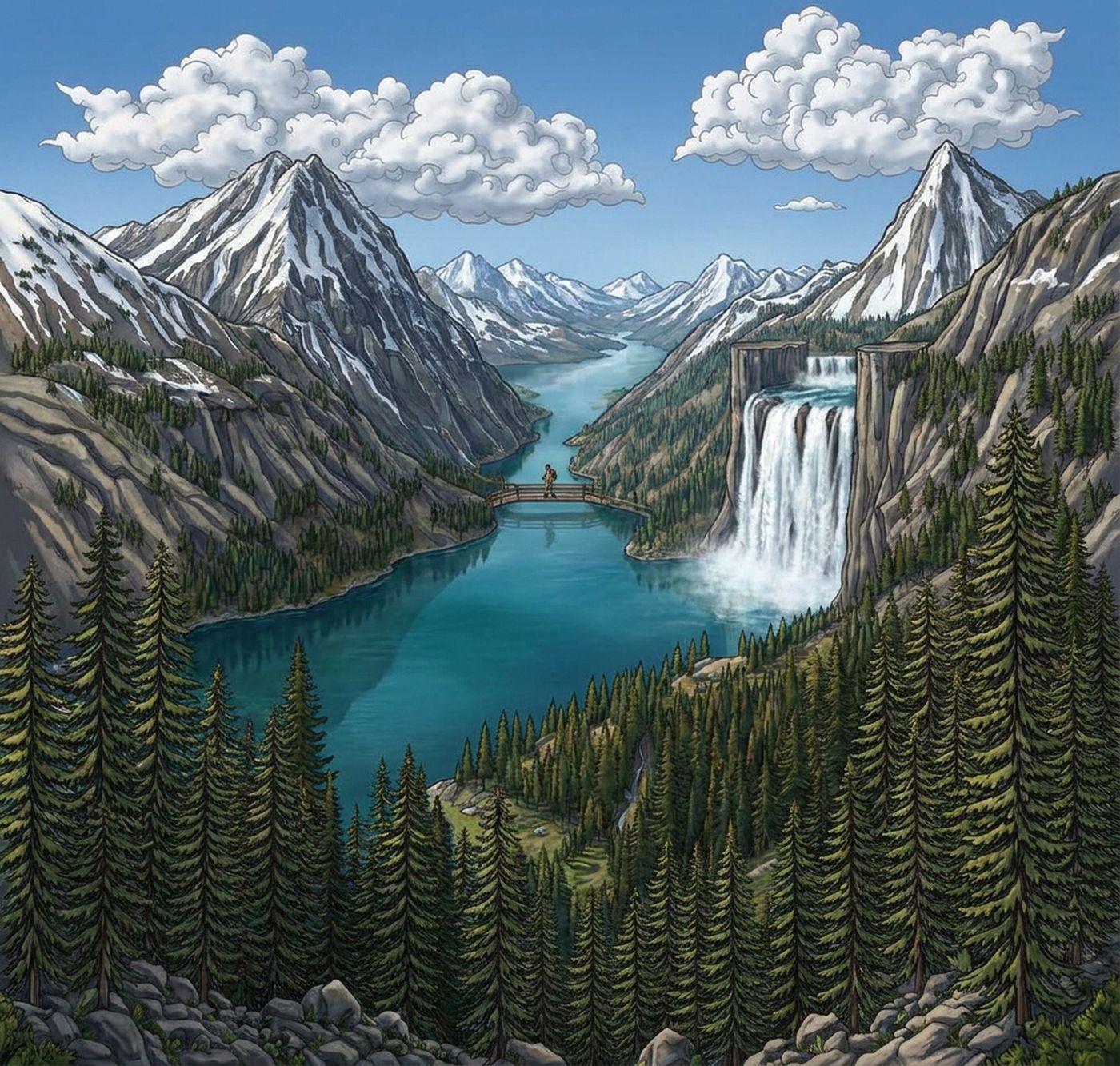 Full-colour reference for Alpine Lake Valley