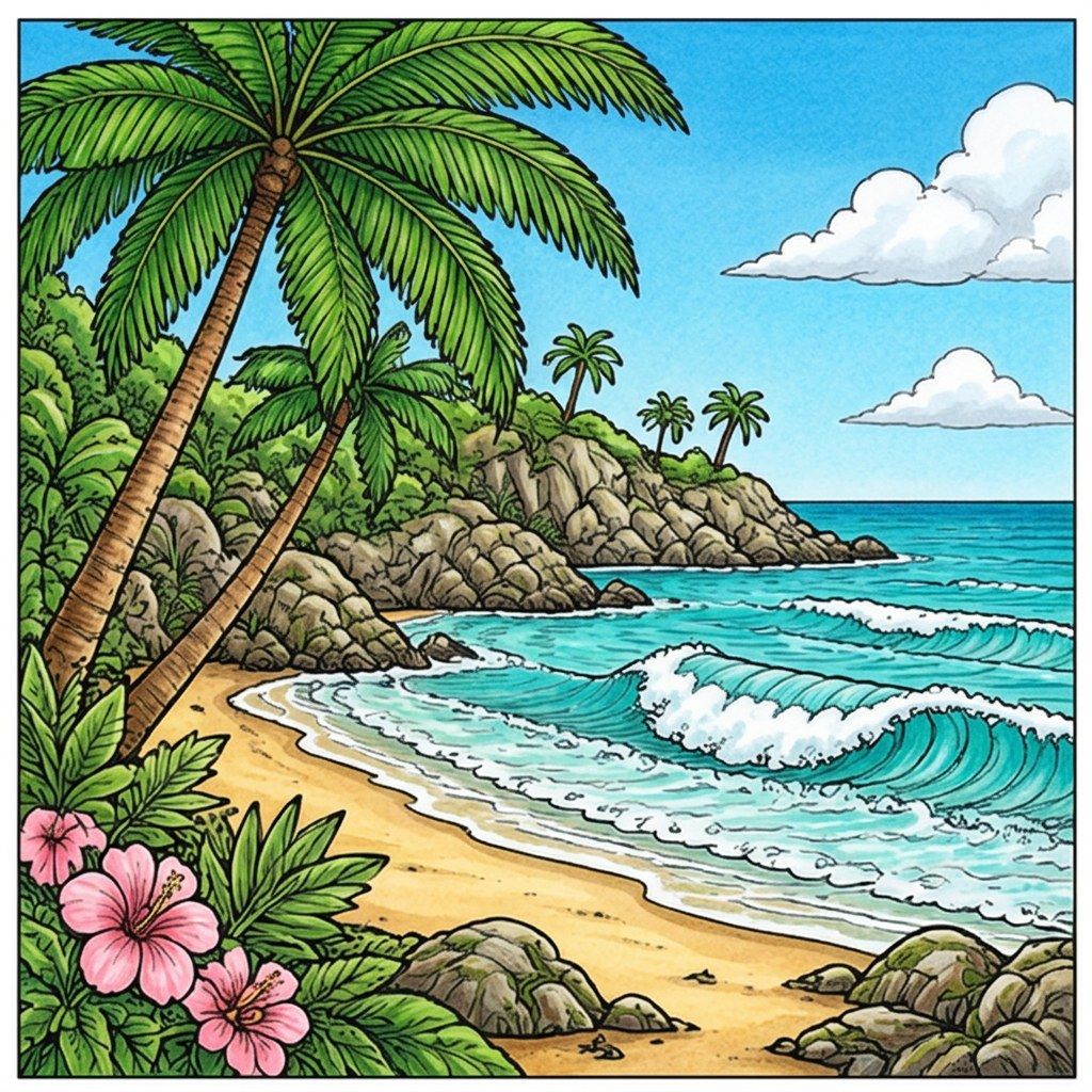 Full-colour reference for Tropical Beach Cove