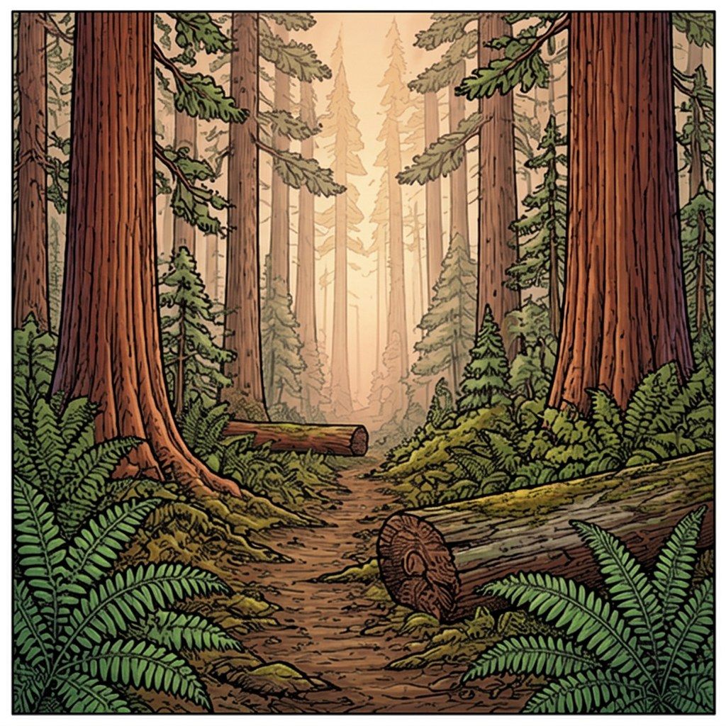 Full-colour reference for Redwood Forest