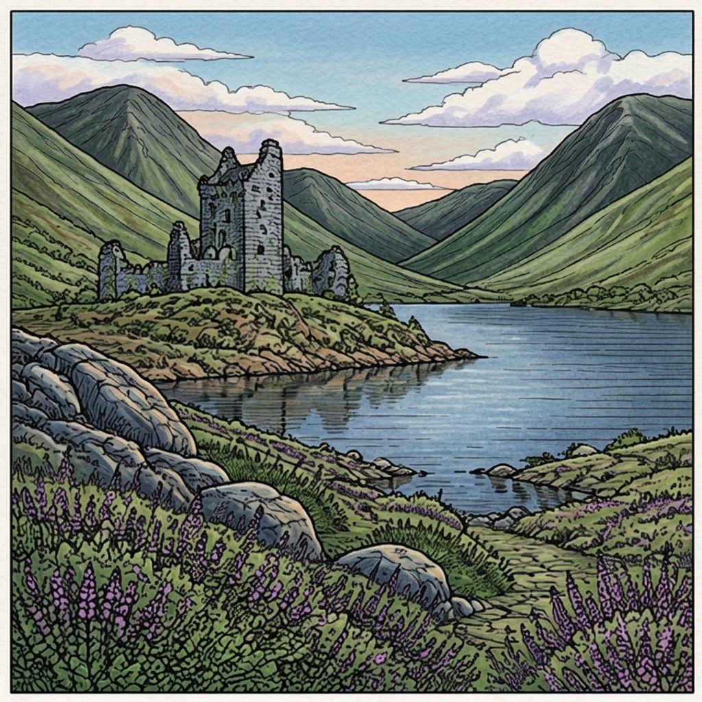 Full-colour reference for Scottish Highland Glen