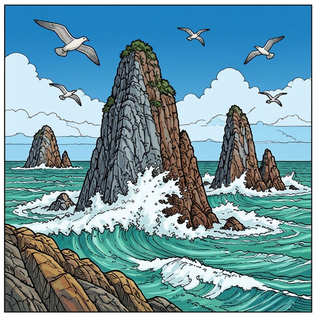 Full-colour reference for Sea Stacks