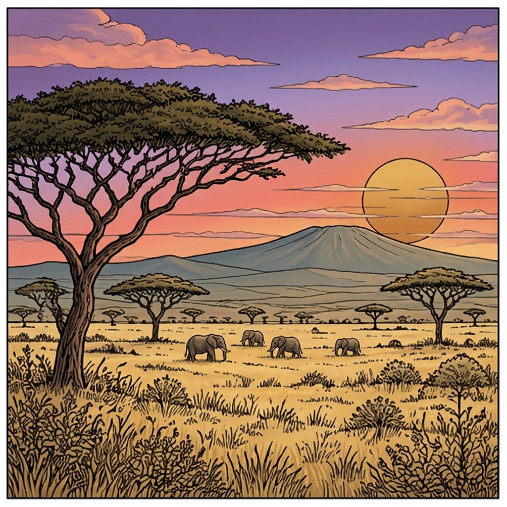 Full-colour reference for African Savanna