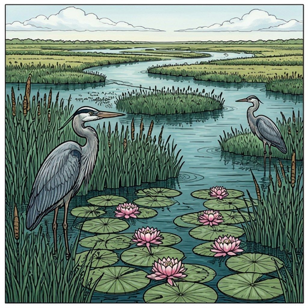 Full-colour reference for River Delta Wetlands