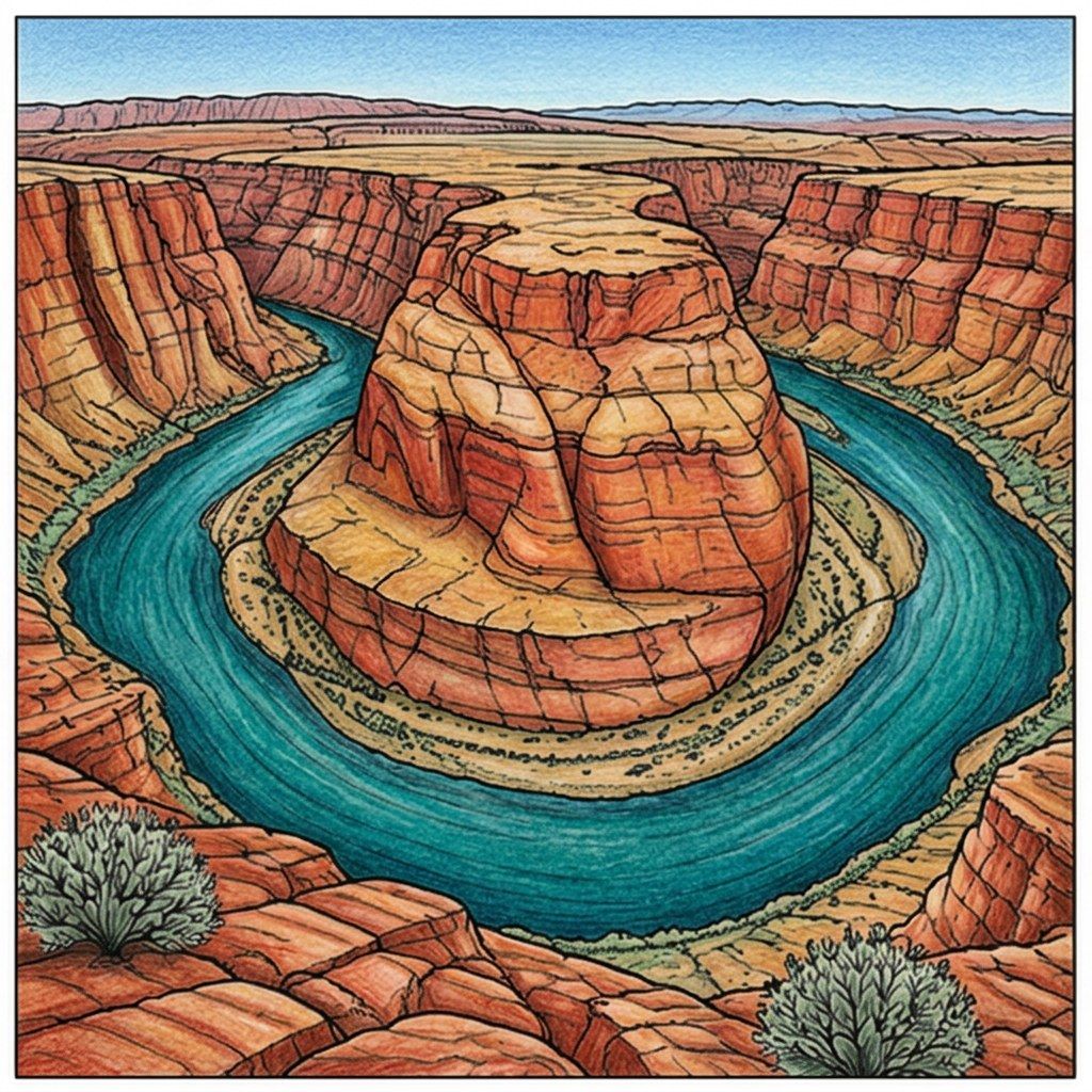 Full-colour reference for Canyon River Bend