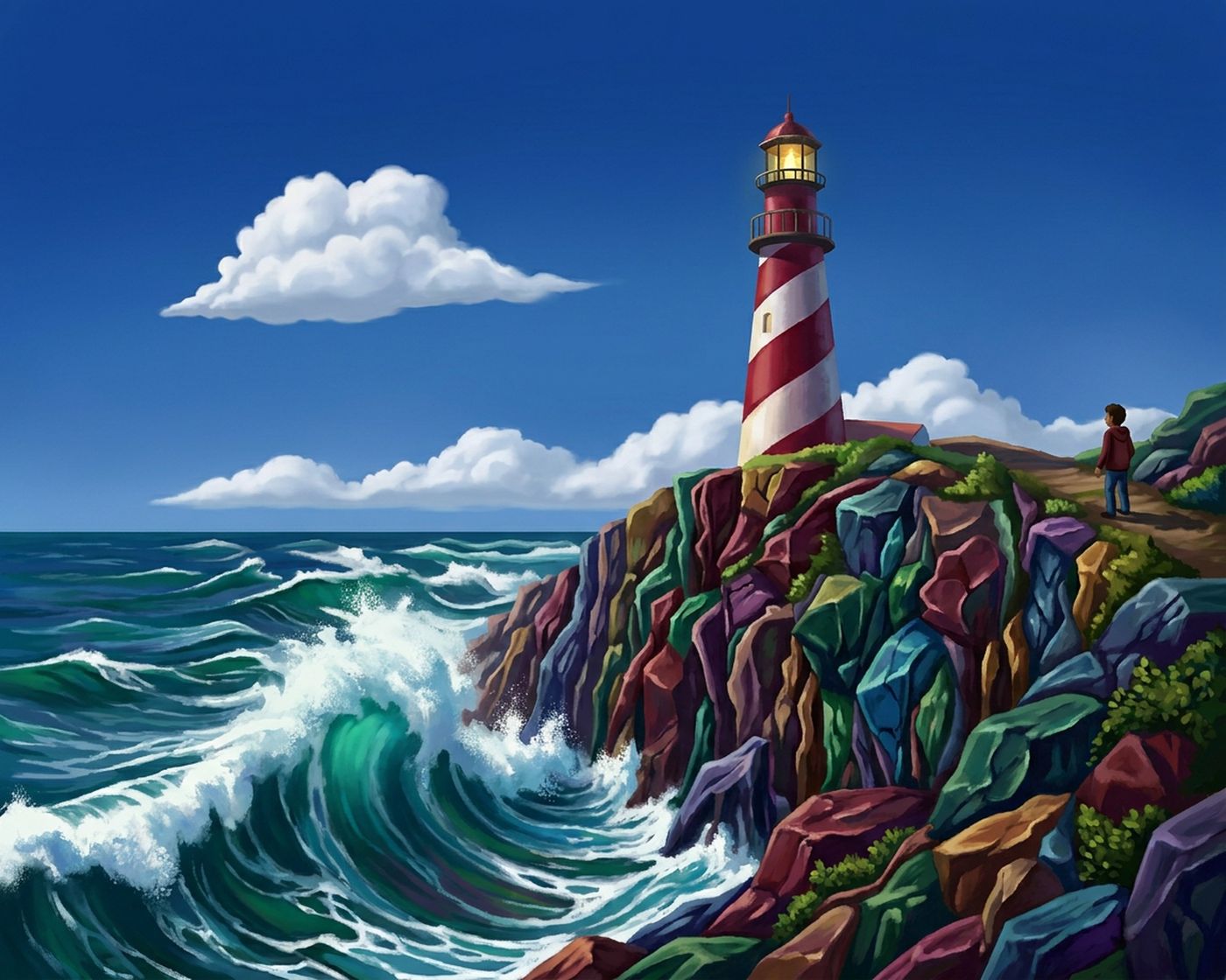 Full-colour reference for Cliffside Lighthouse