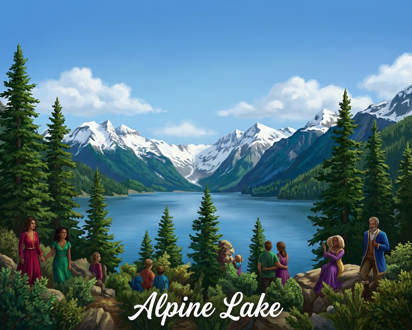 Full-colour reference for Alpine Lake