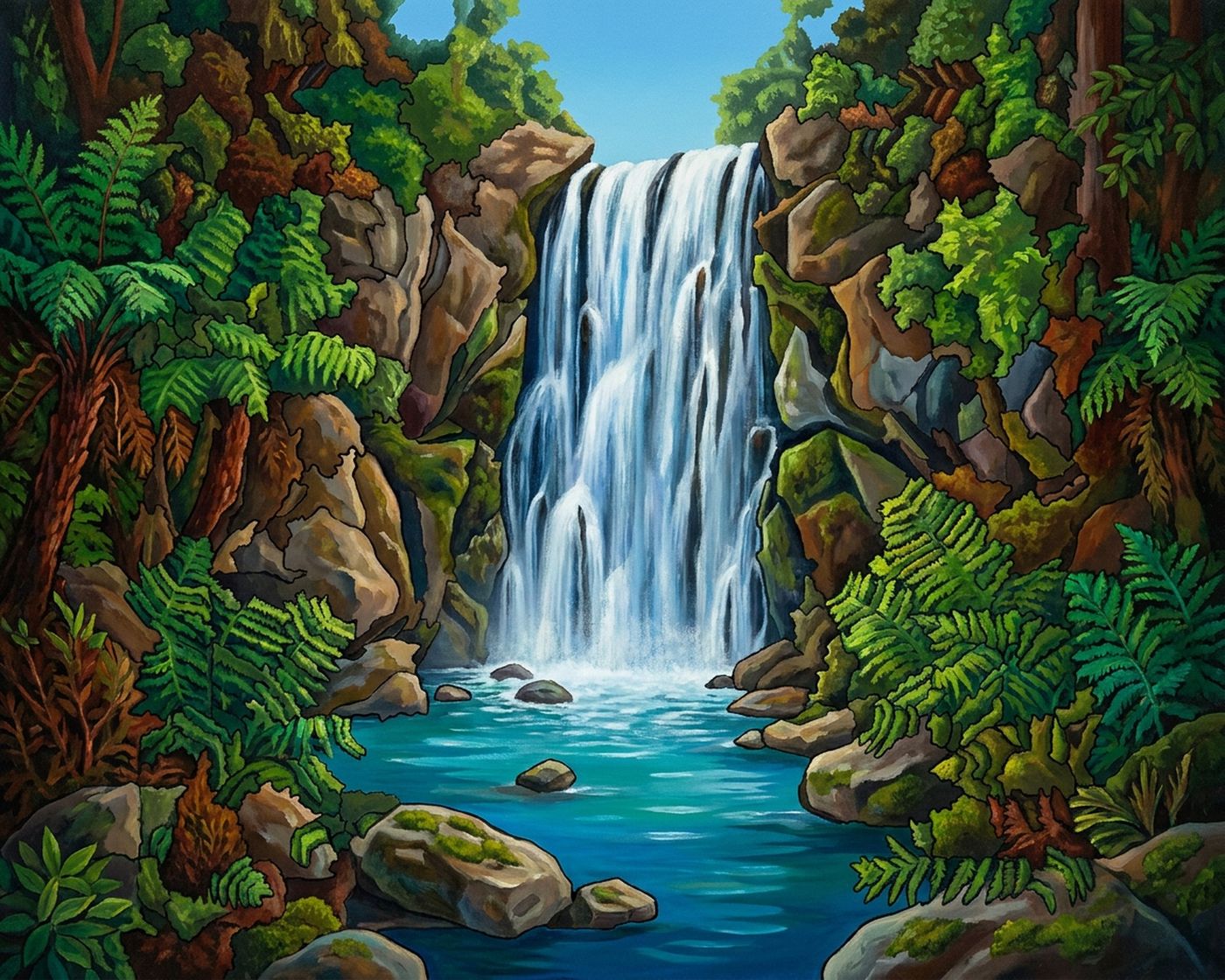 Full-colour reference for Fern Waterfall