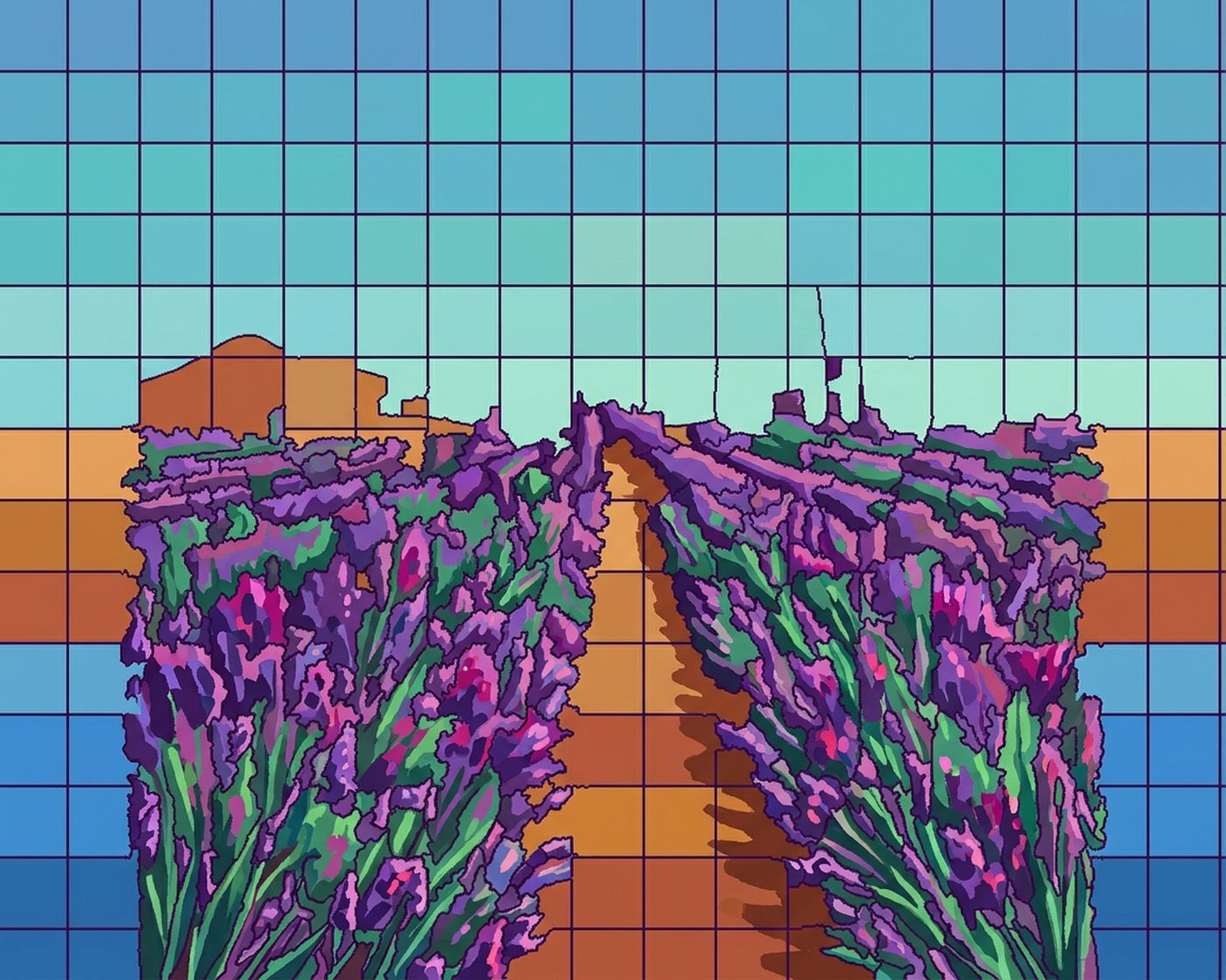 Full-colour reference for Lavender Rows