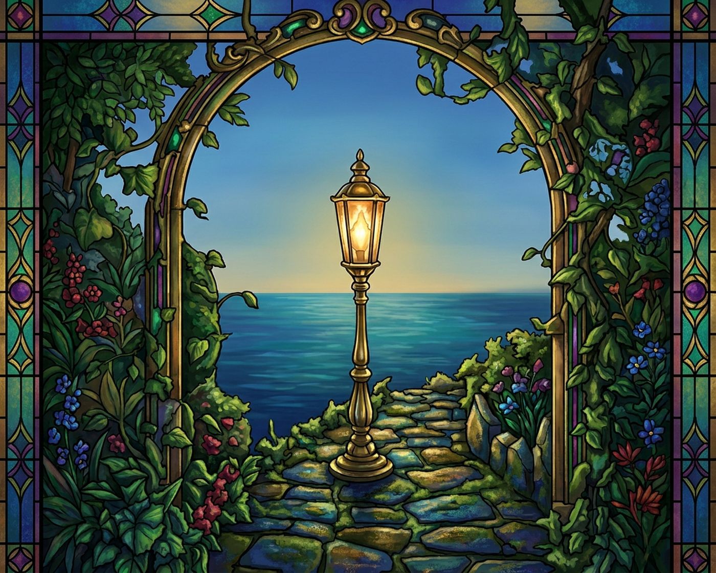 Full-colour reference for Lamp and Path