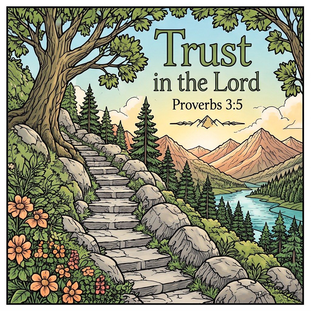Full-colour reference for Trust in the Lord