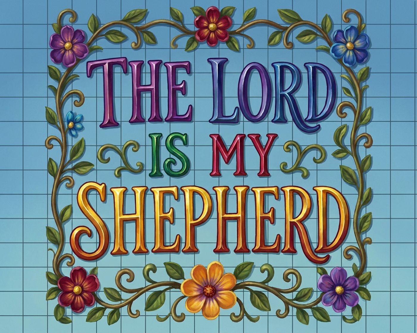 Full-colour reference for The Lord Is My Shepherd