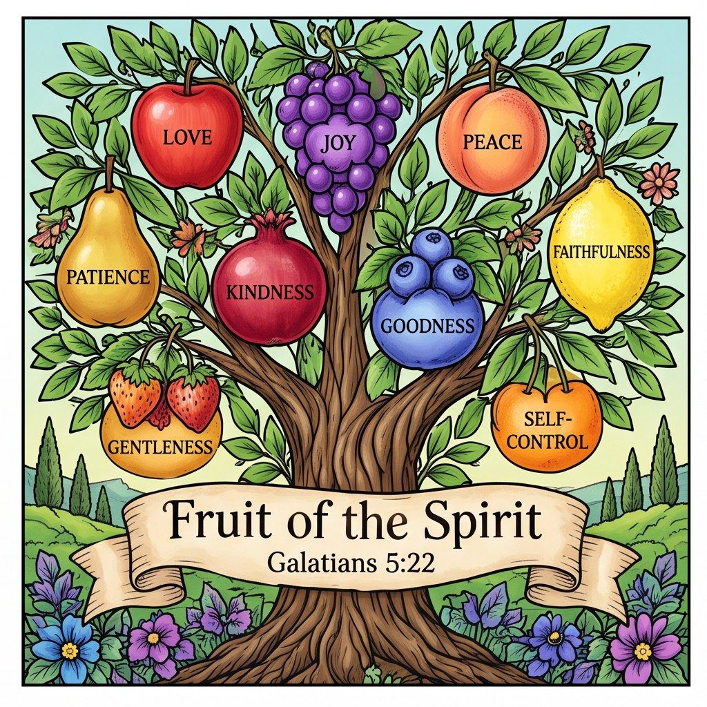 Full-colour reference for Fruit of the Spirit