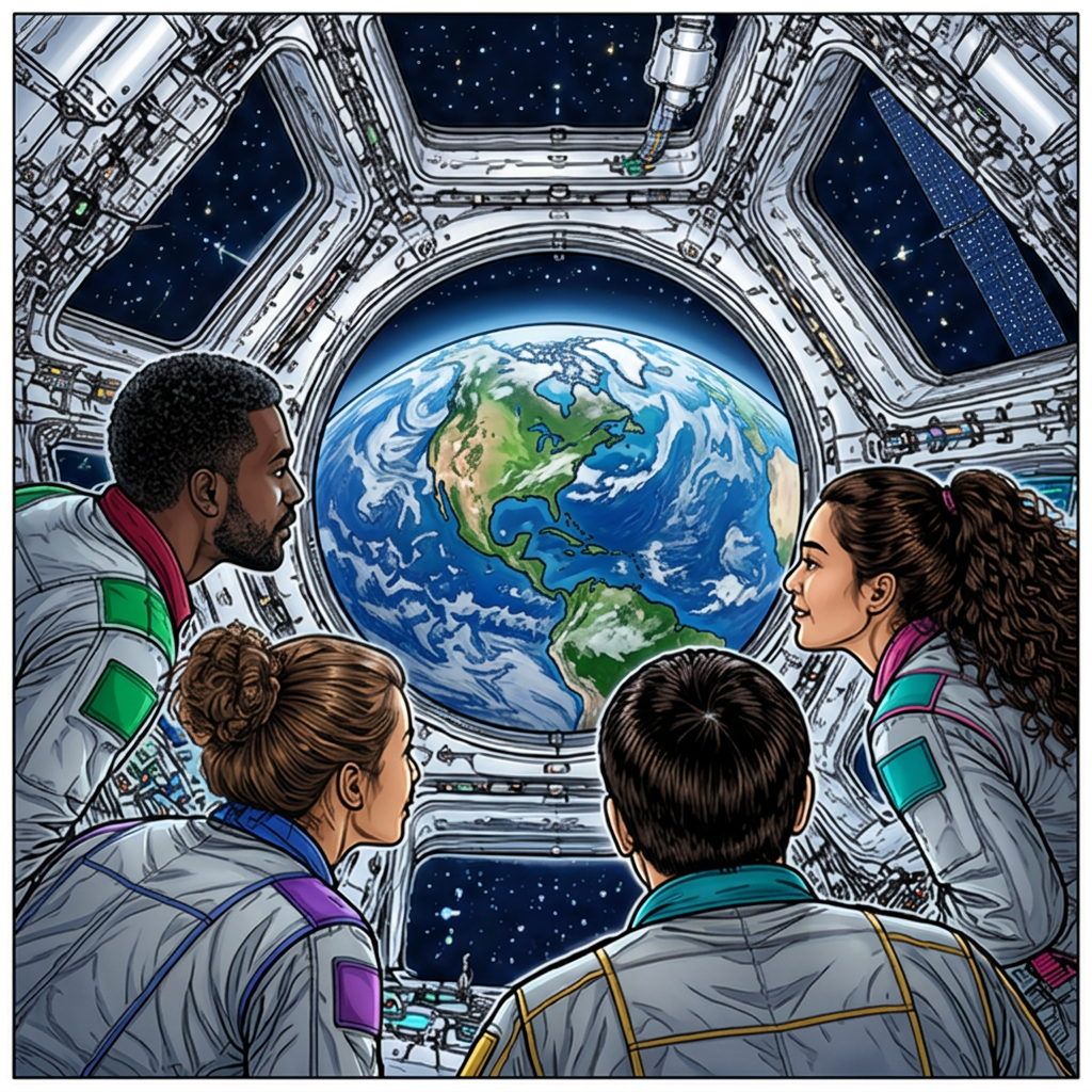 Full-colour reference for Earth through the Cupola