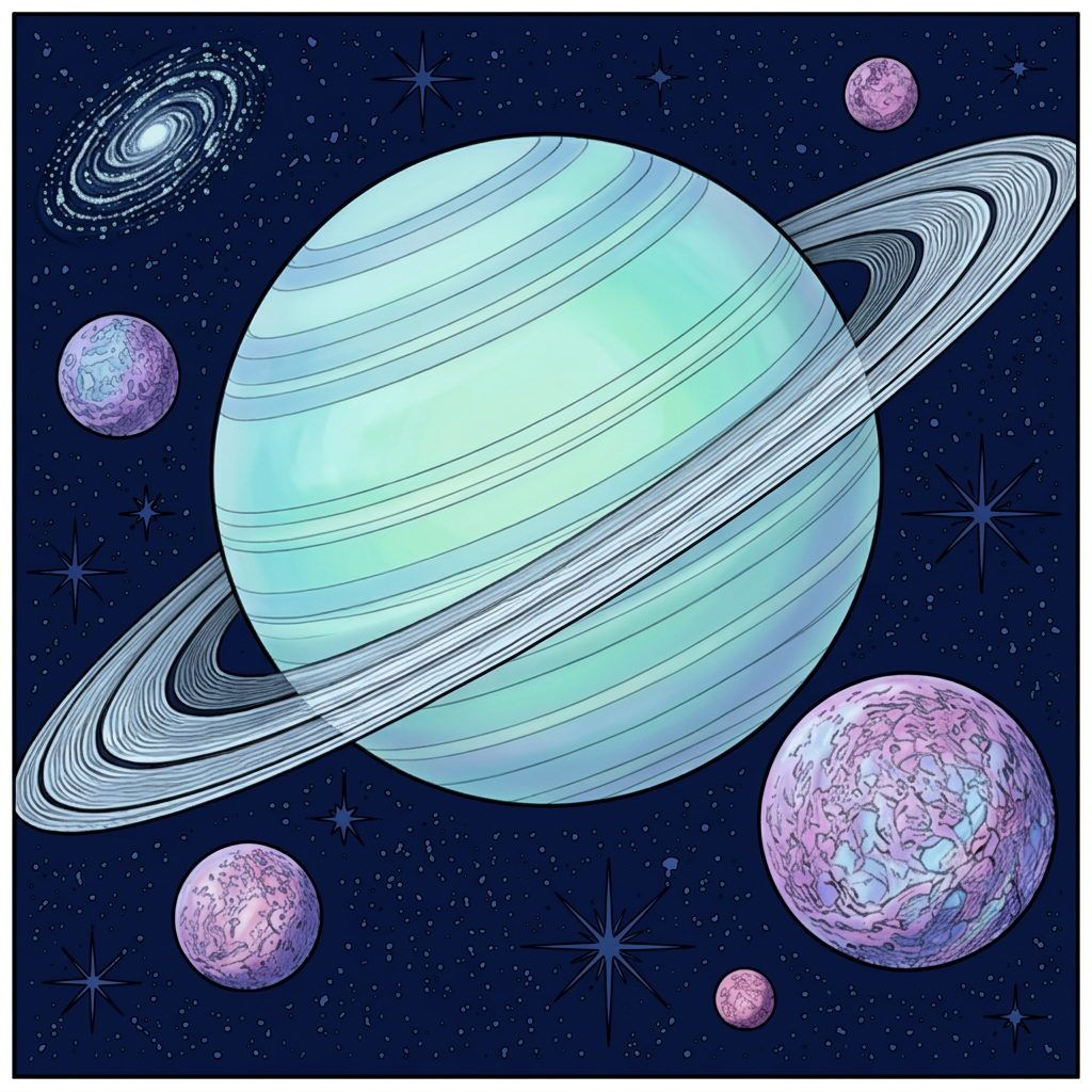 Full-colour reference for Uranus and Its Rings