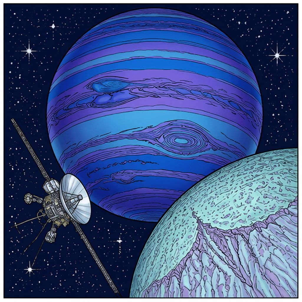 Full-colour reference for Neptune and Triton