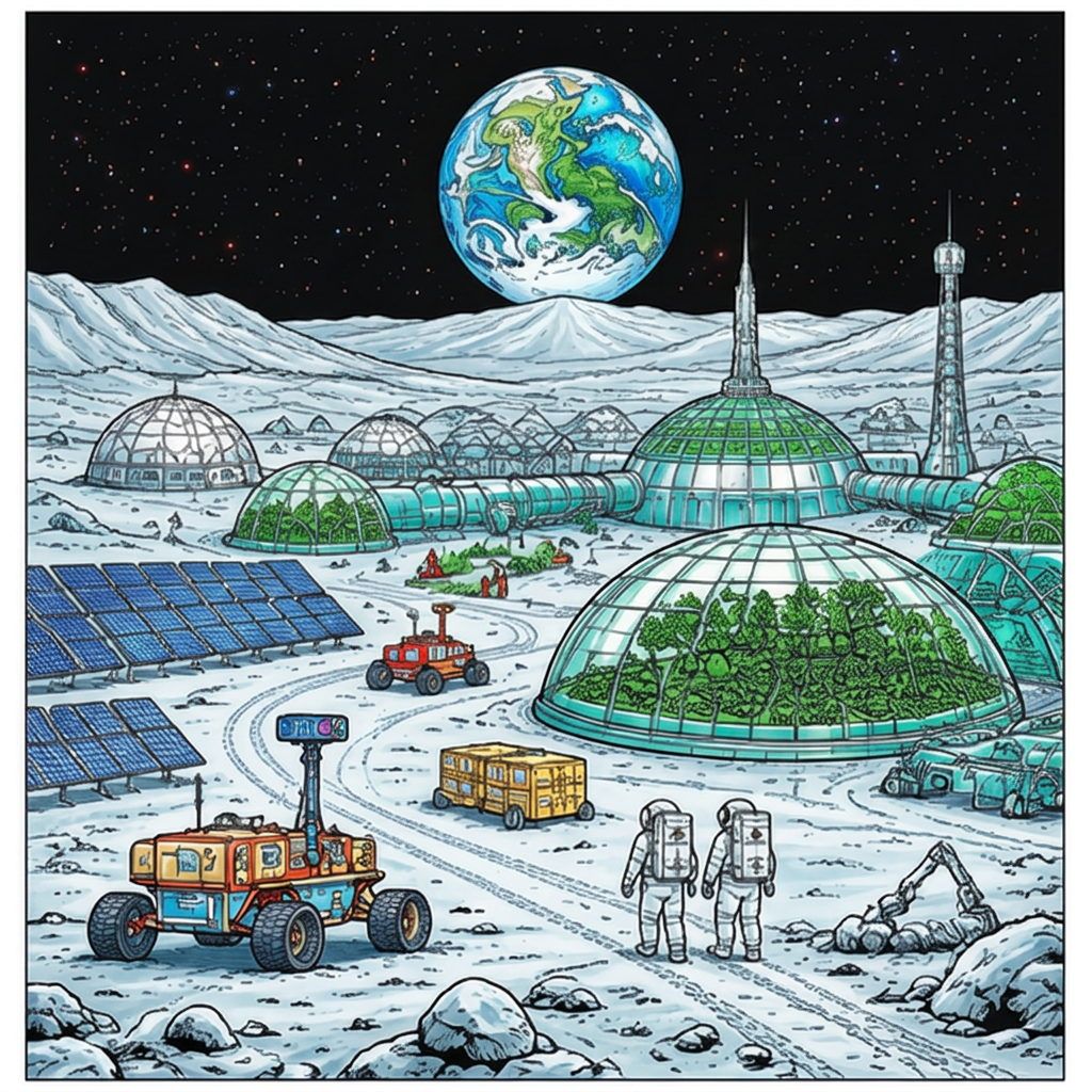 Full-colour reference for Moon City Earthrise