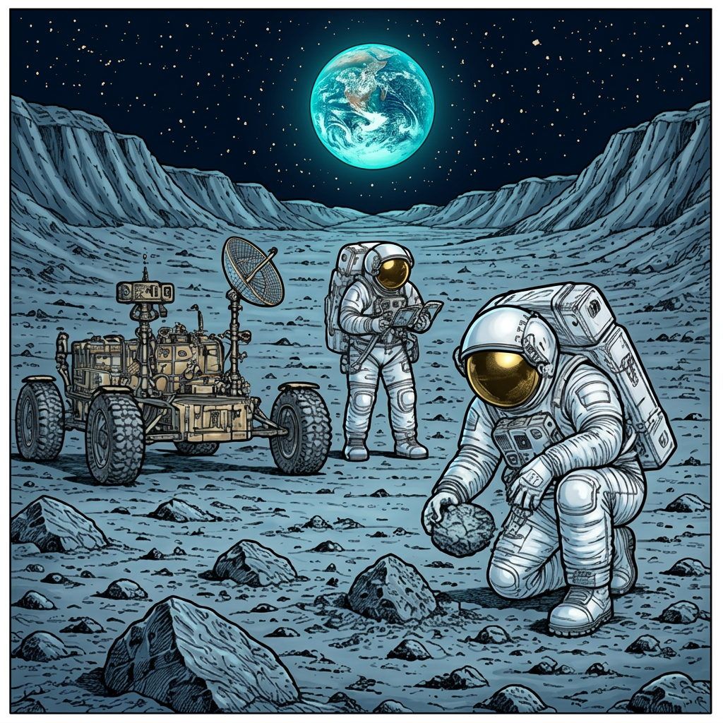 Full-colour reference for Lunar Rover Expedition