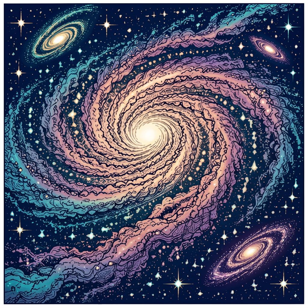 Full-colour reference for Spiral Galaxy