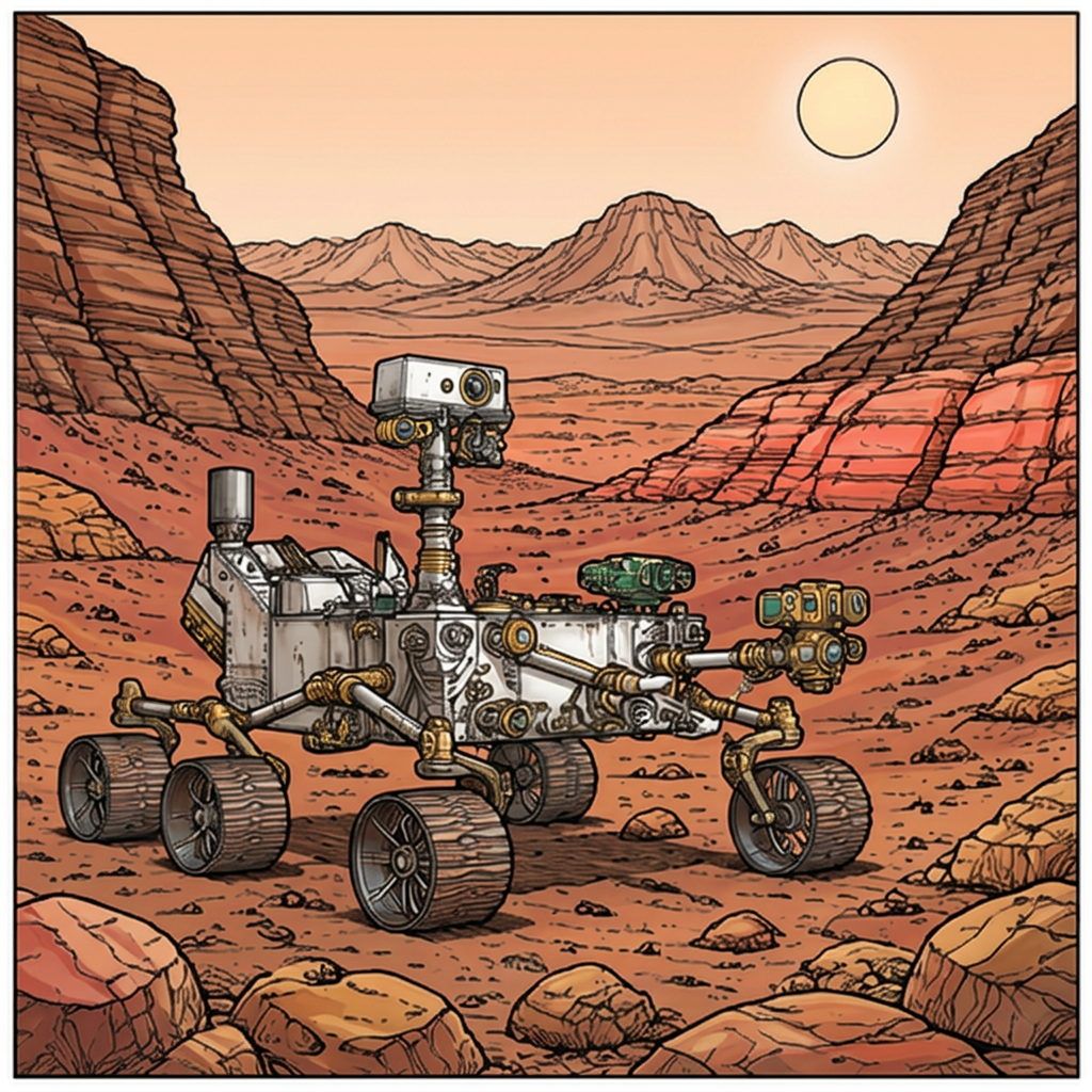 Full-colour reference for Mars Rover Canyon